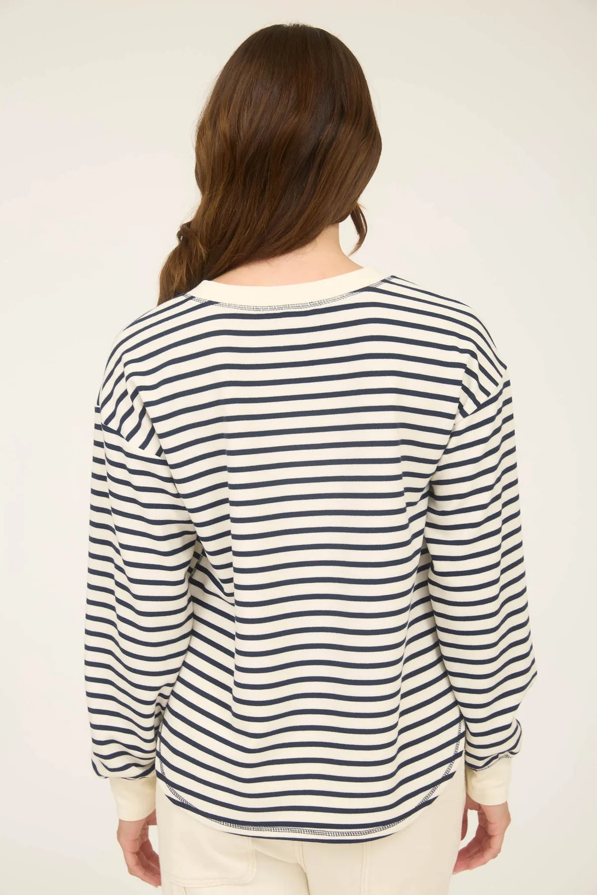 grayson stripe snap henley