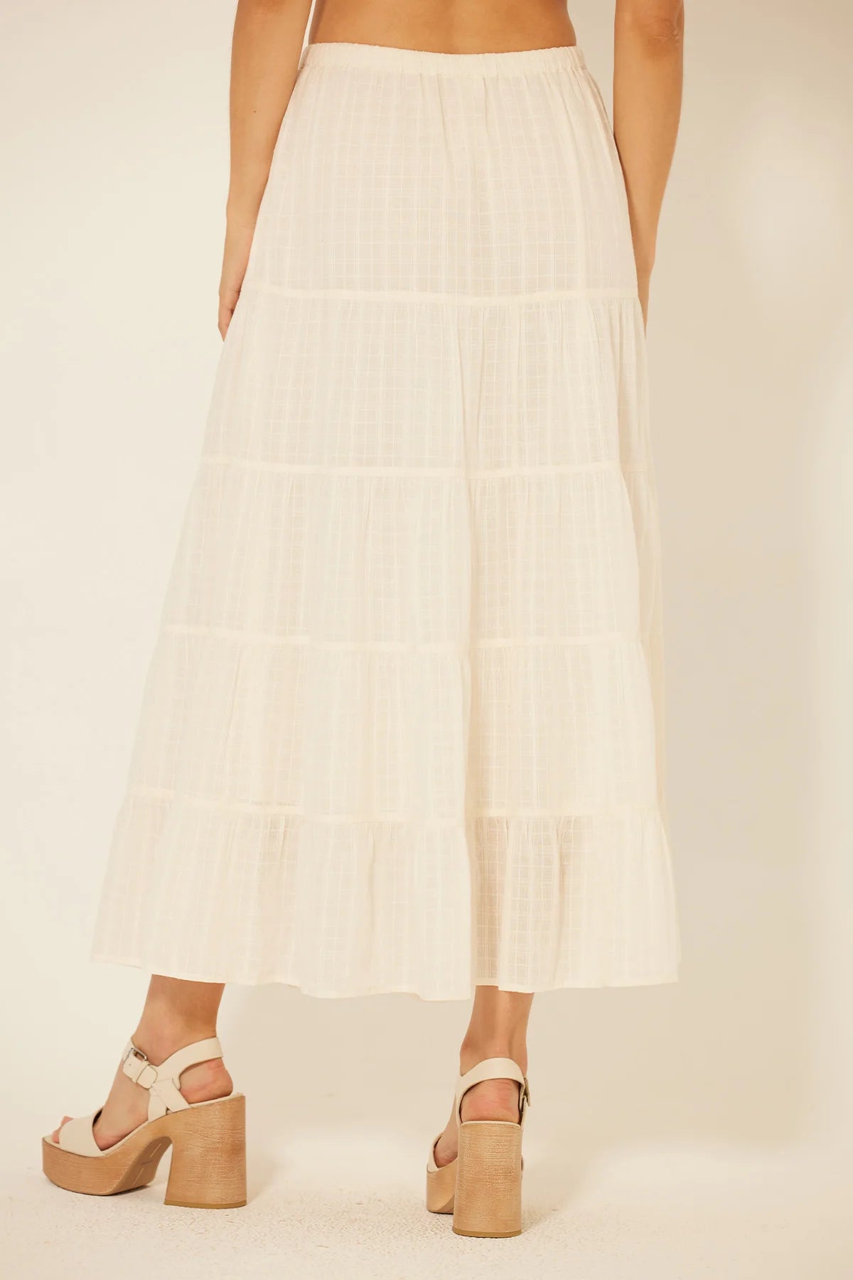 lotus cream gardenia skirt