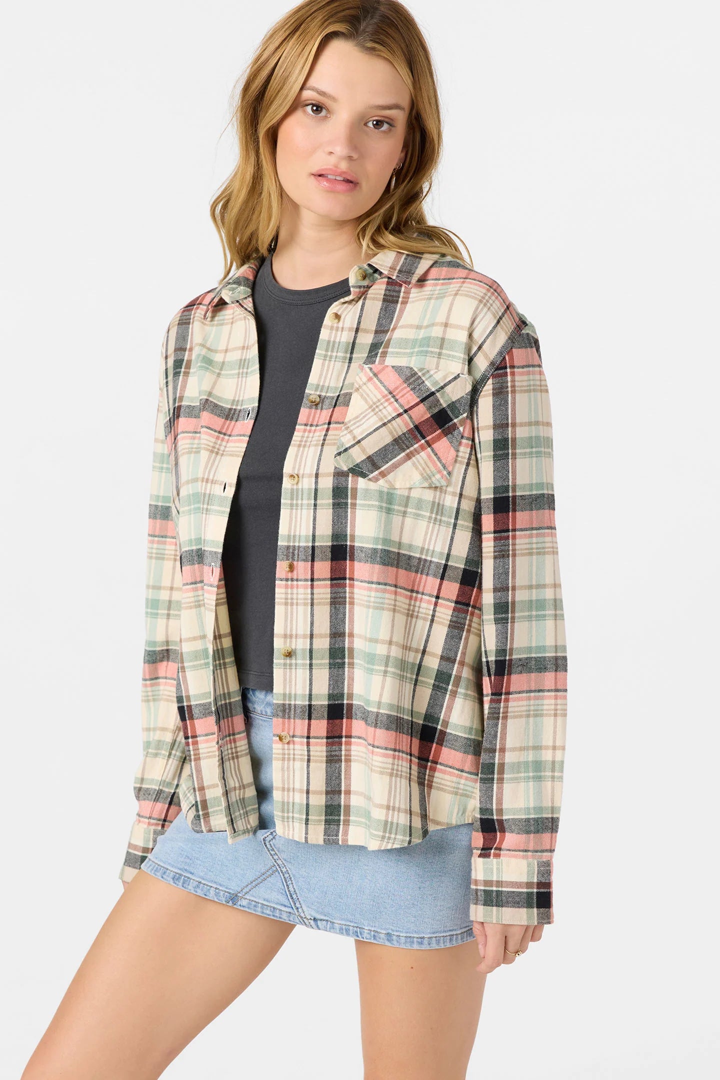 logan flannel tapioca
