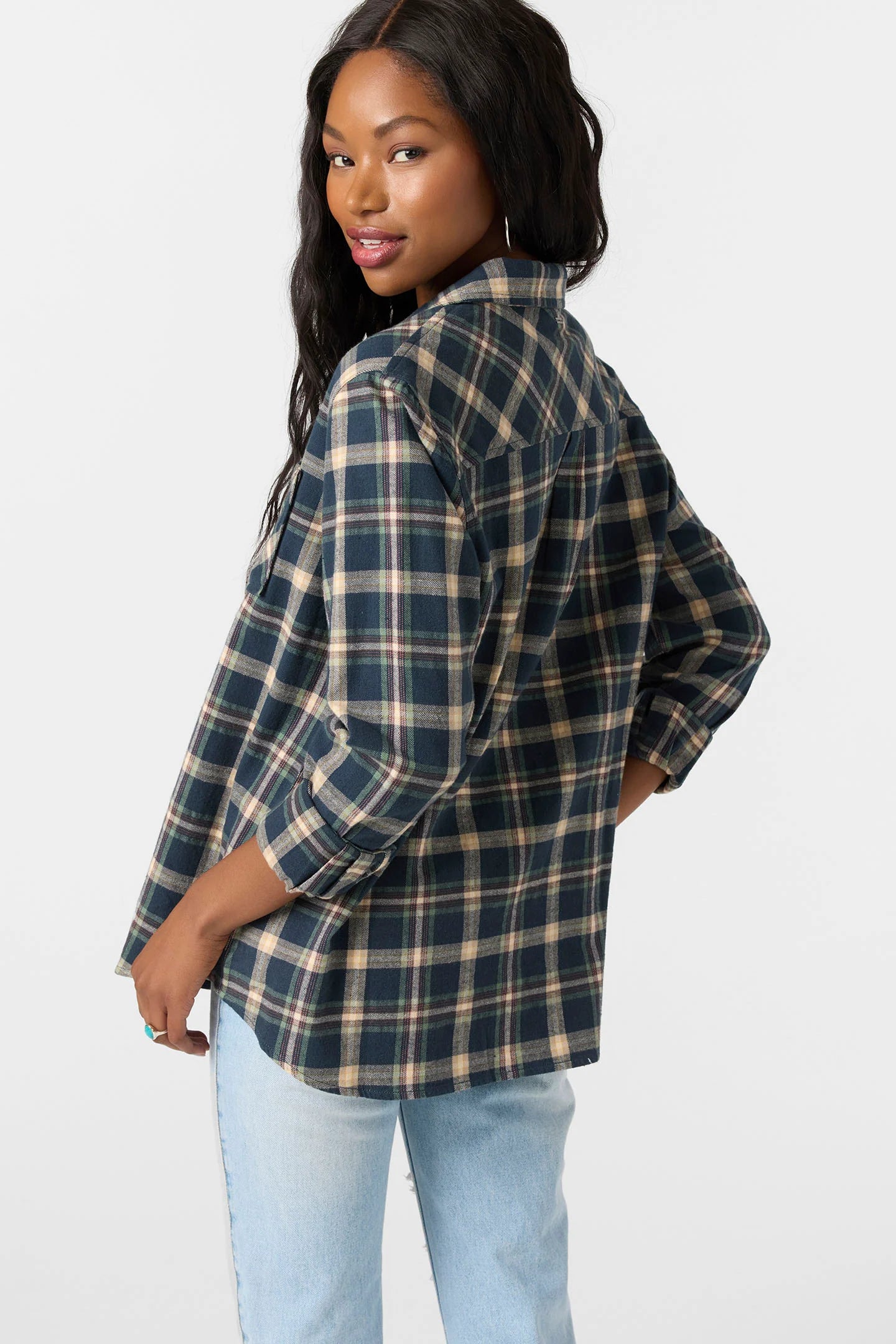logan flannel slate