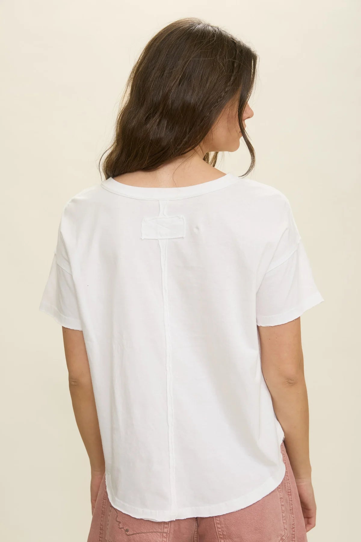 exposed seam raw edge tee