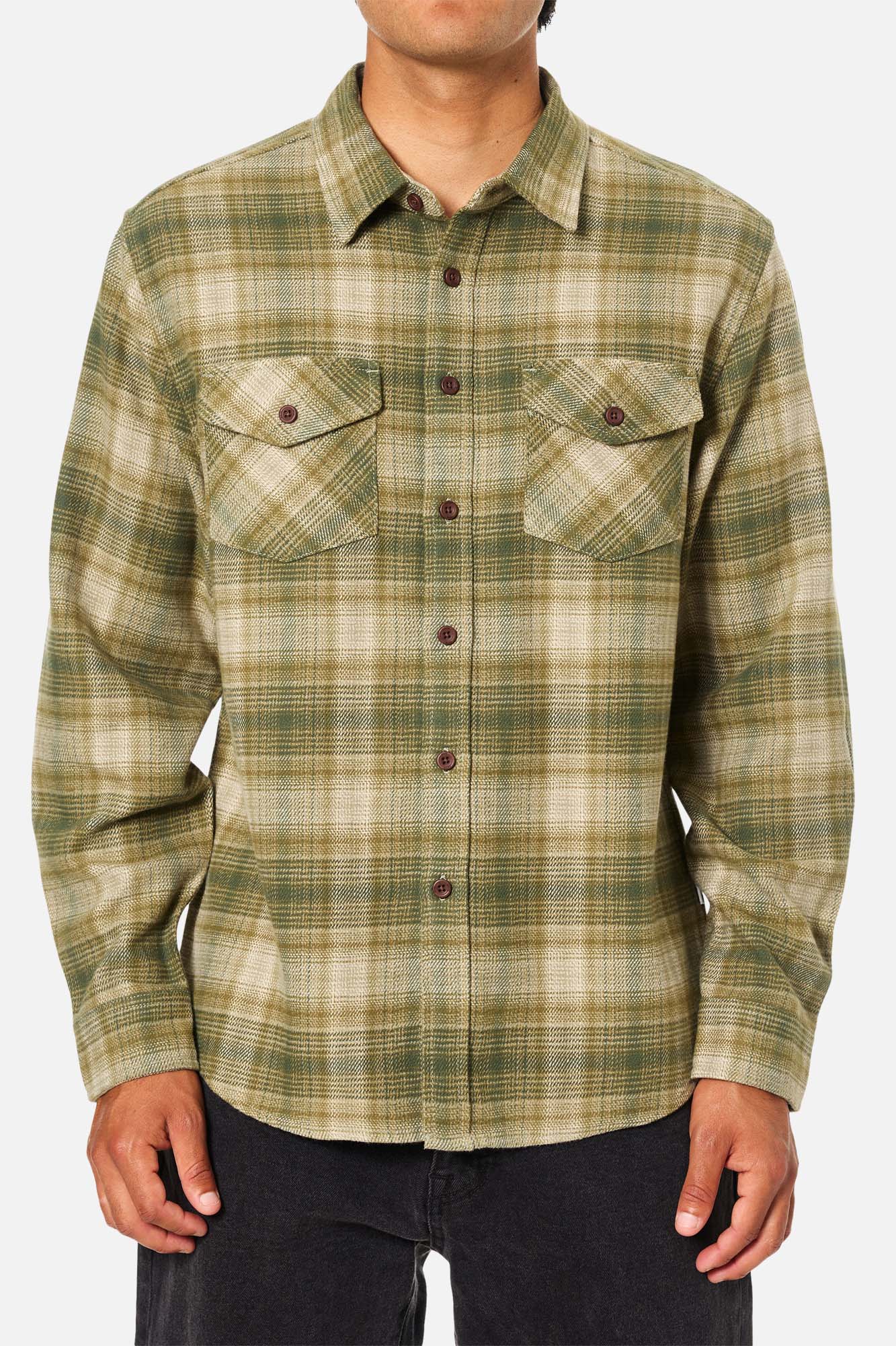 sierra flannel moss green