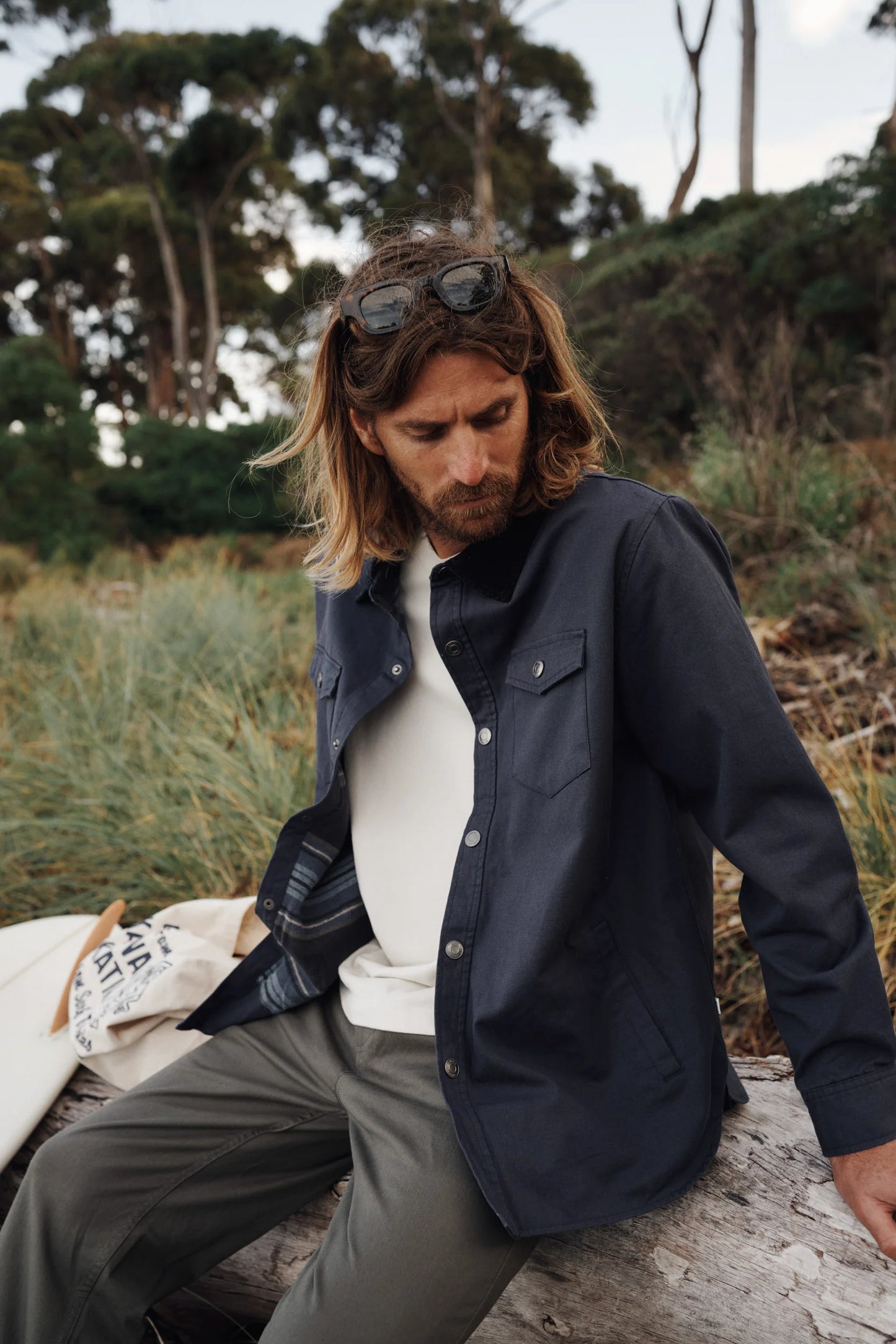 cambell canvas jacket navy