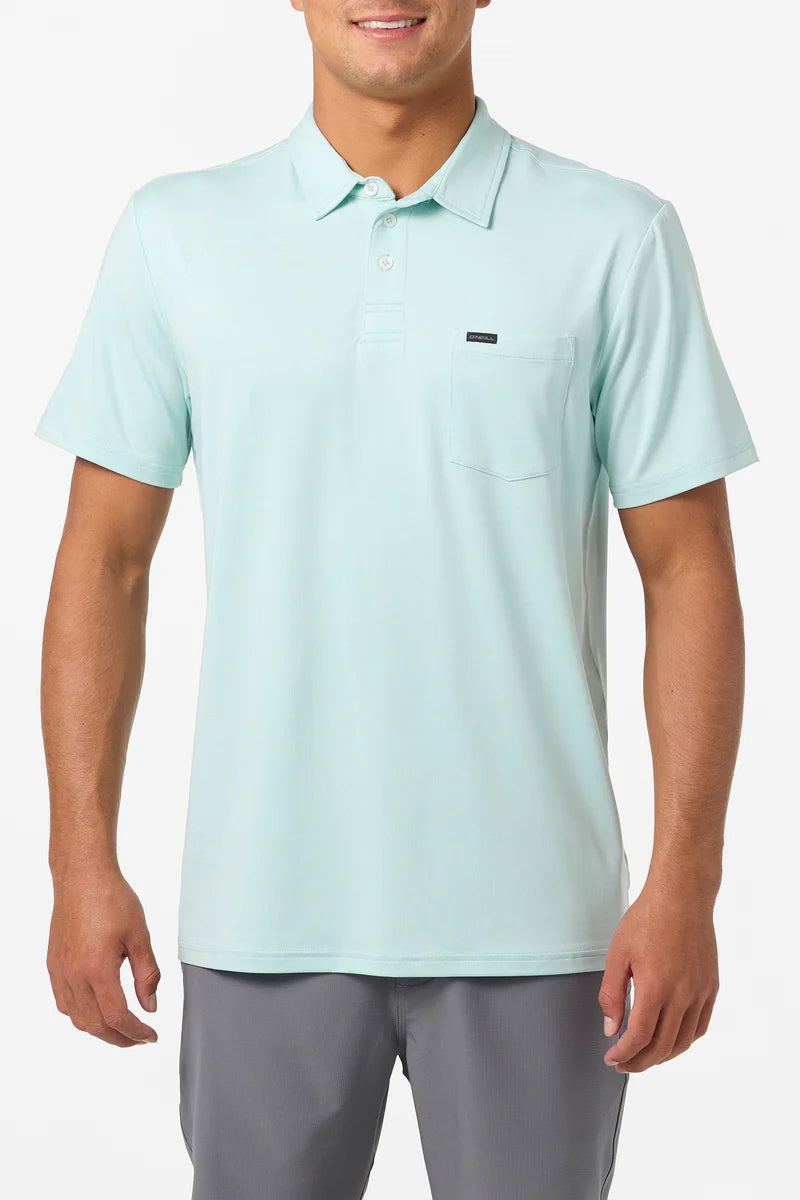 oneill trvlr upf polo turquoise