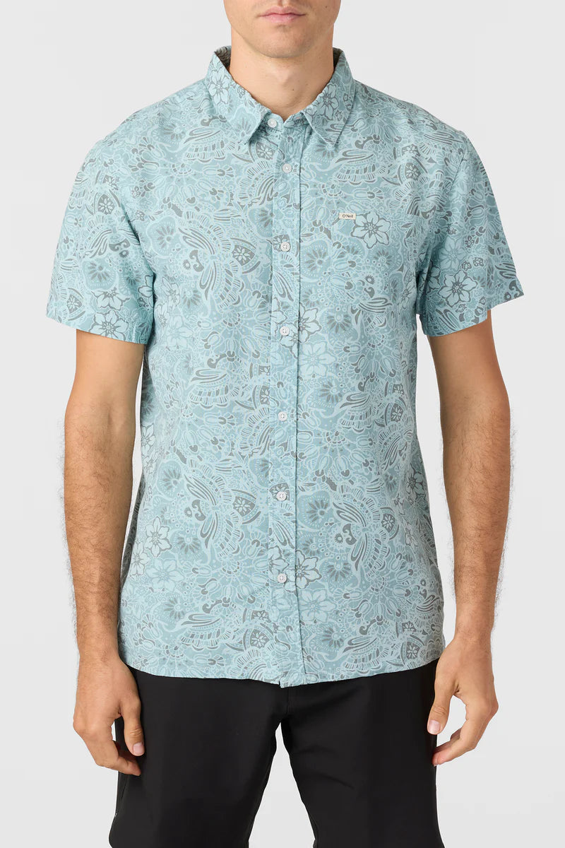 og eco print buttondown stormy seas