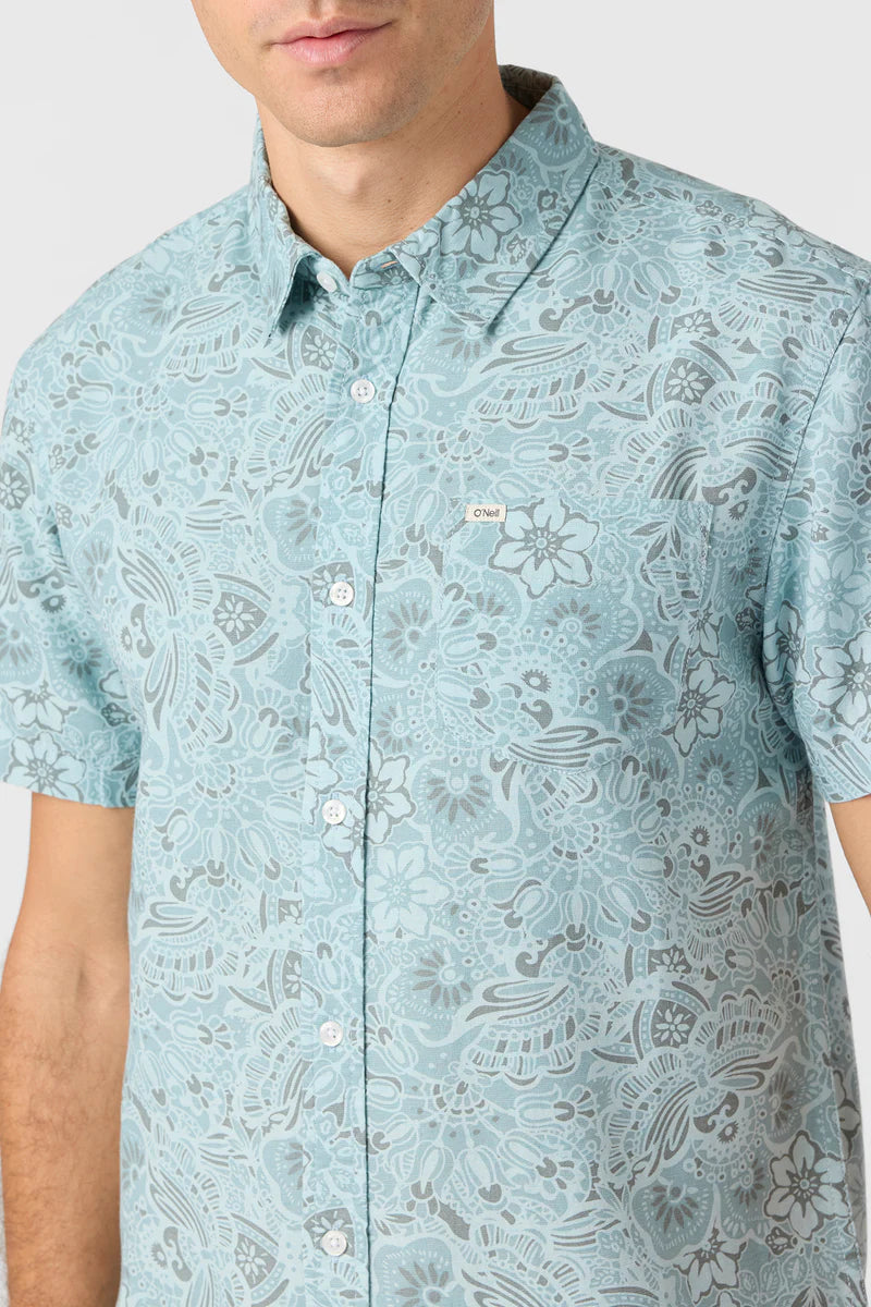 og eco print buttondown stormy seas
