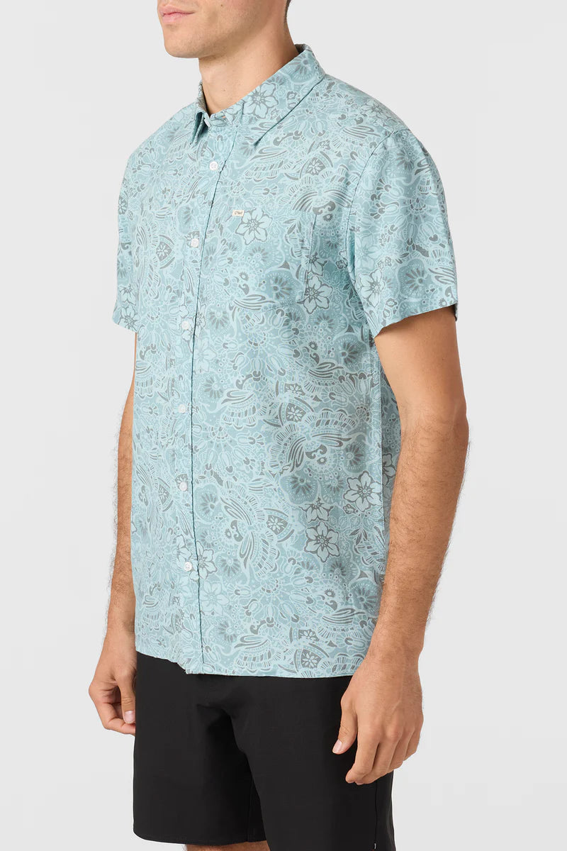 og eco print buttondown stormy seas