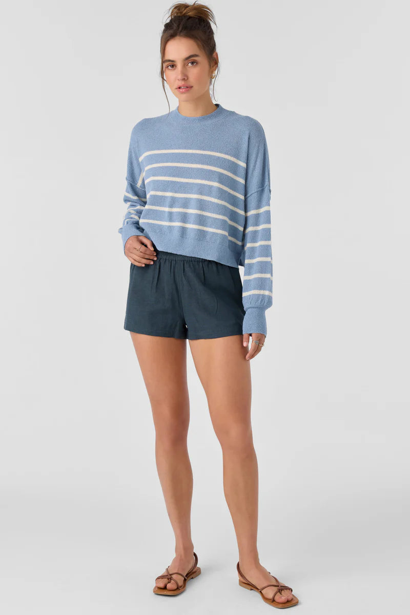 zephi pacific blue stripe knit
