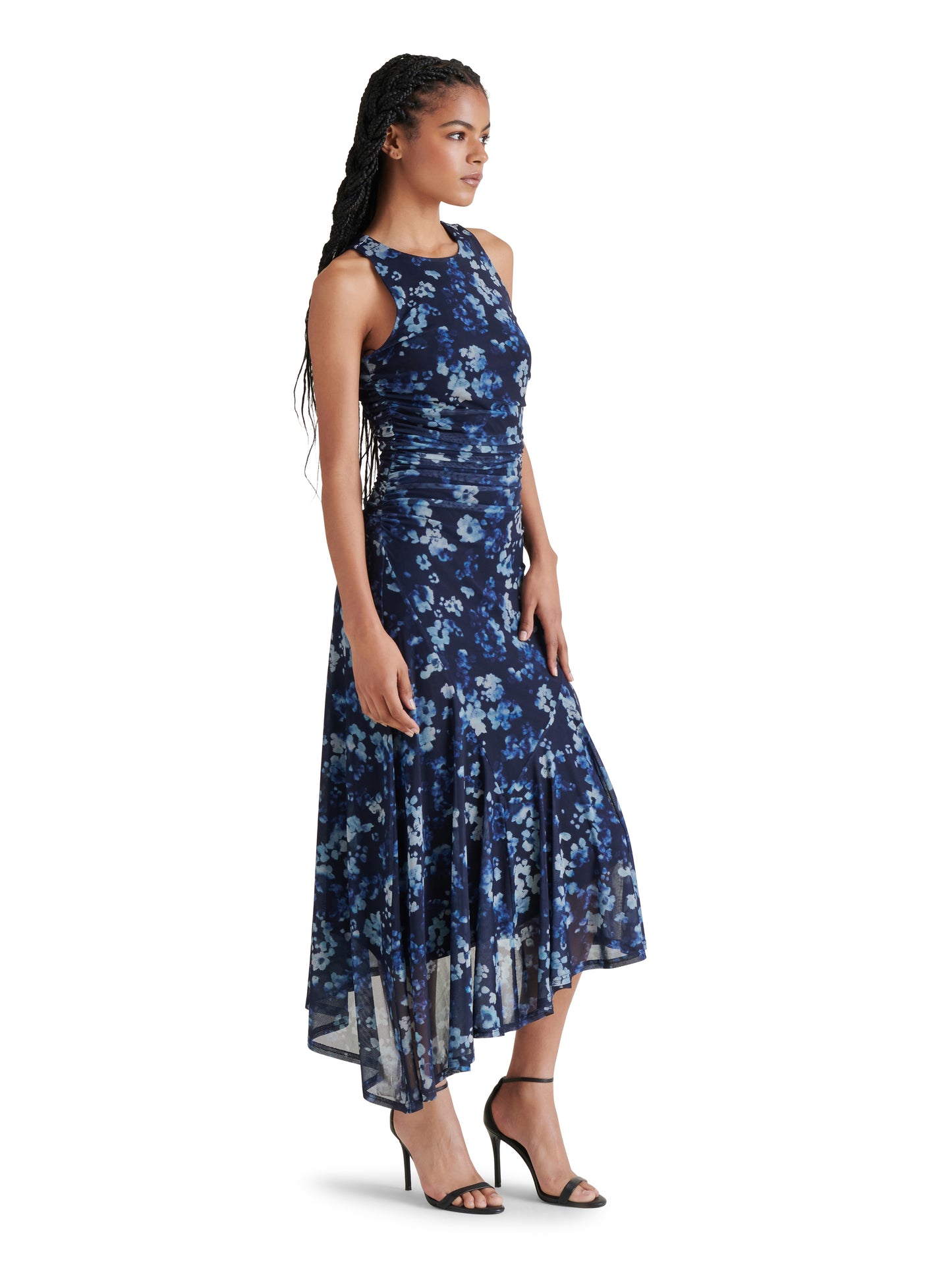 laney dress indigo floral