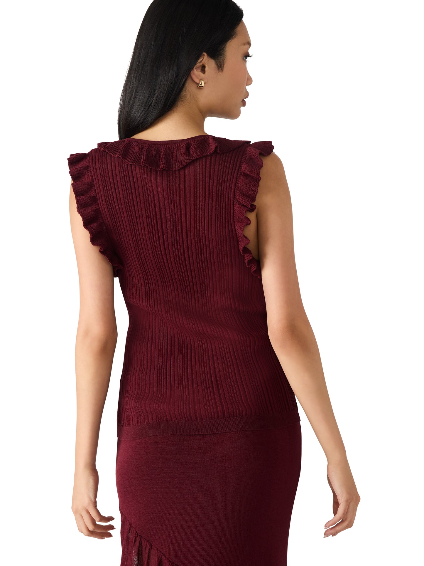 nataly wine knit top