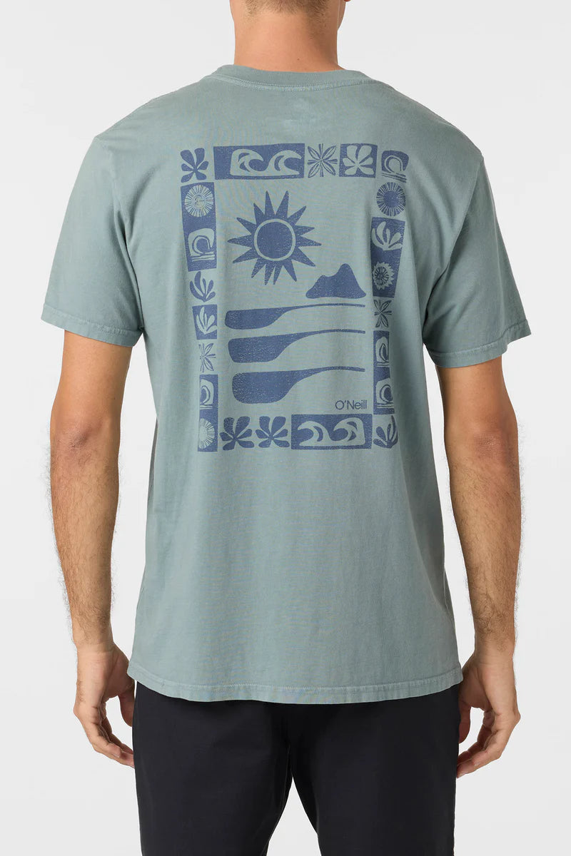 og block print graphic tee stormy sea