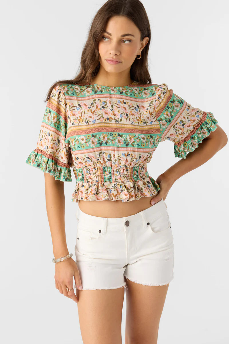 harlow printed floral blouse