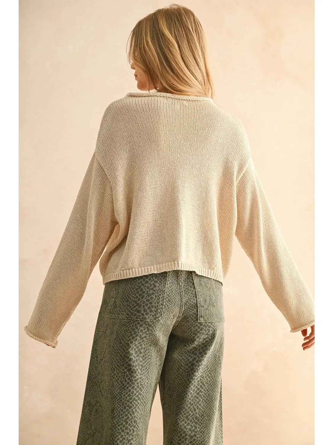 jessie cotton cardigan oat