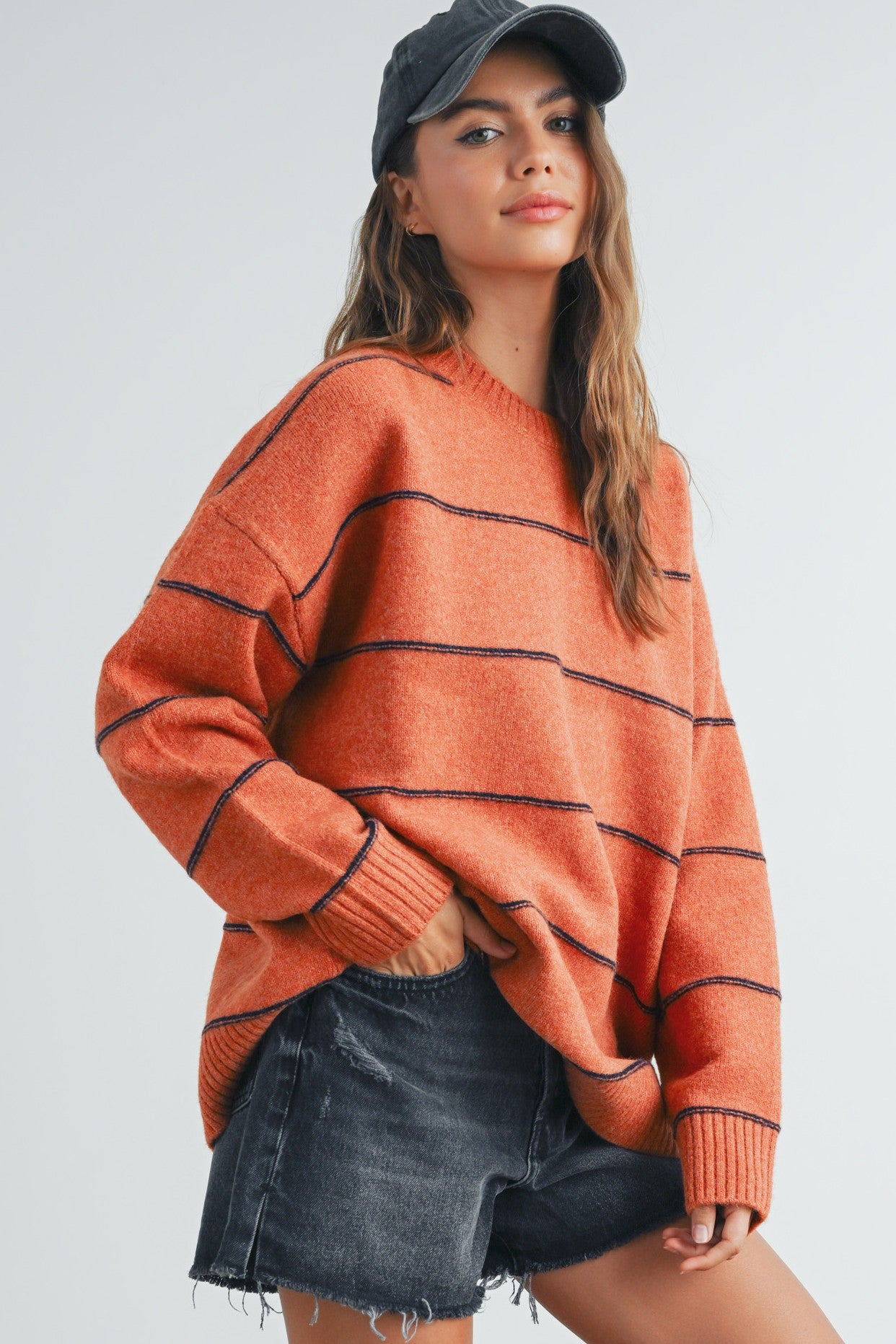 the boyfriend stripe sweater