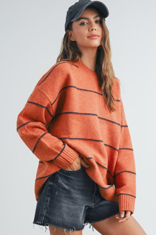 the boyfriend stripe sweater