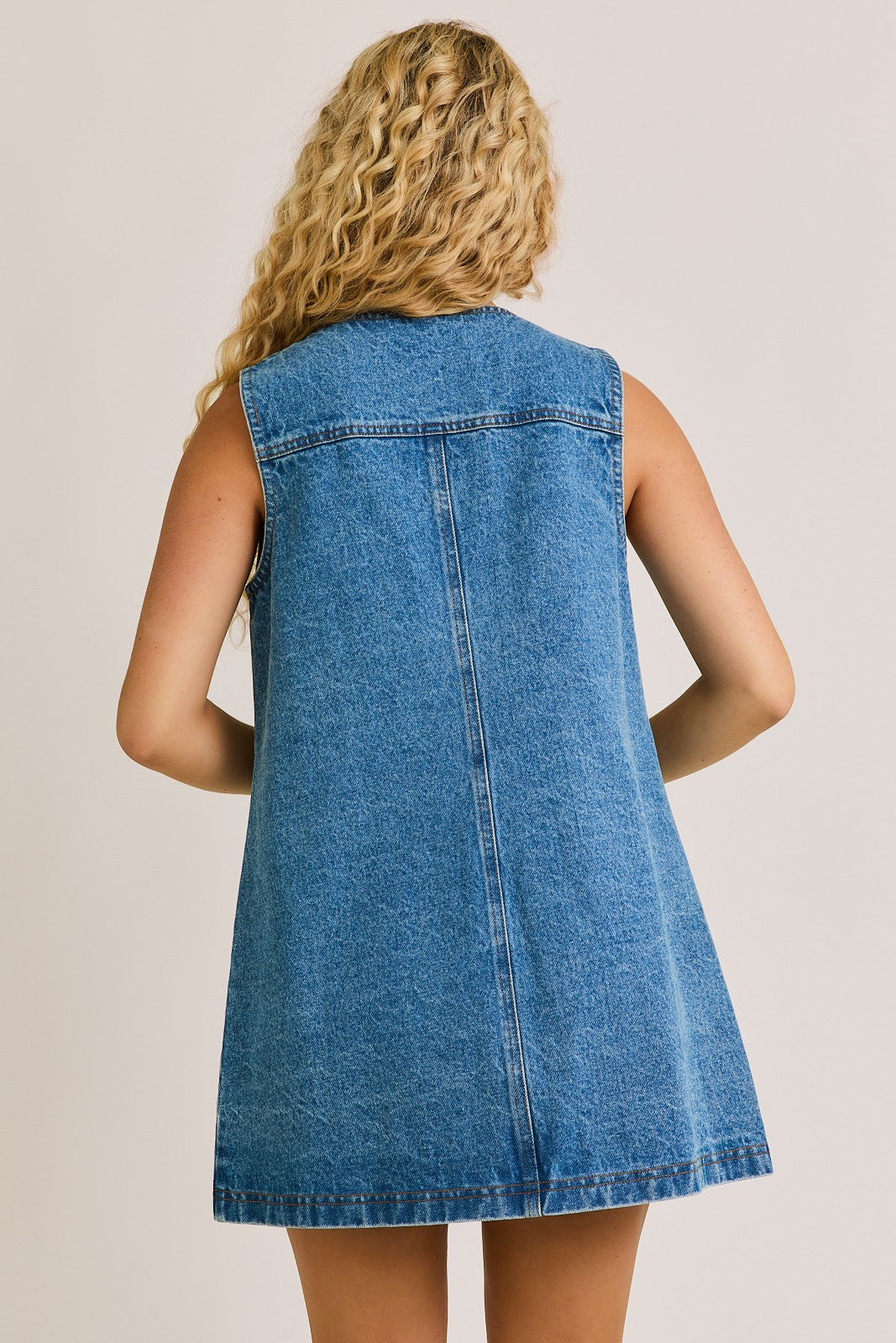 denim blue mini dress
