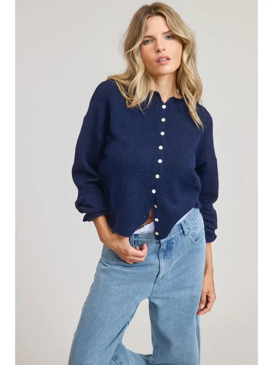 the staple cardigan navy