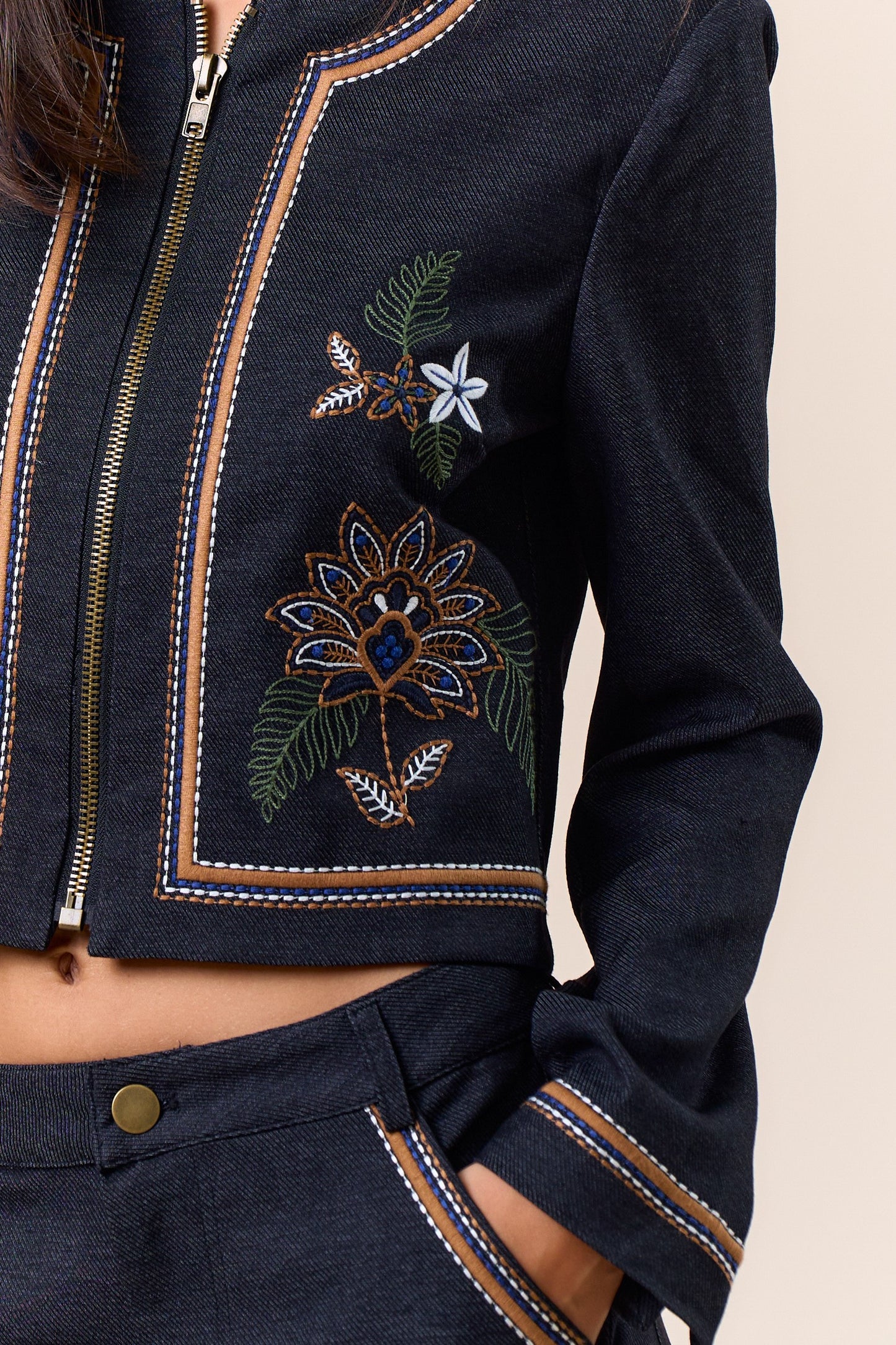luna embroidered jacket