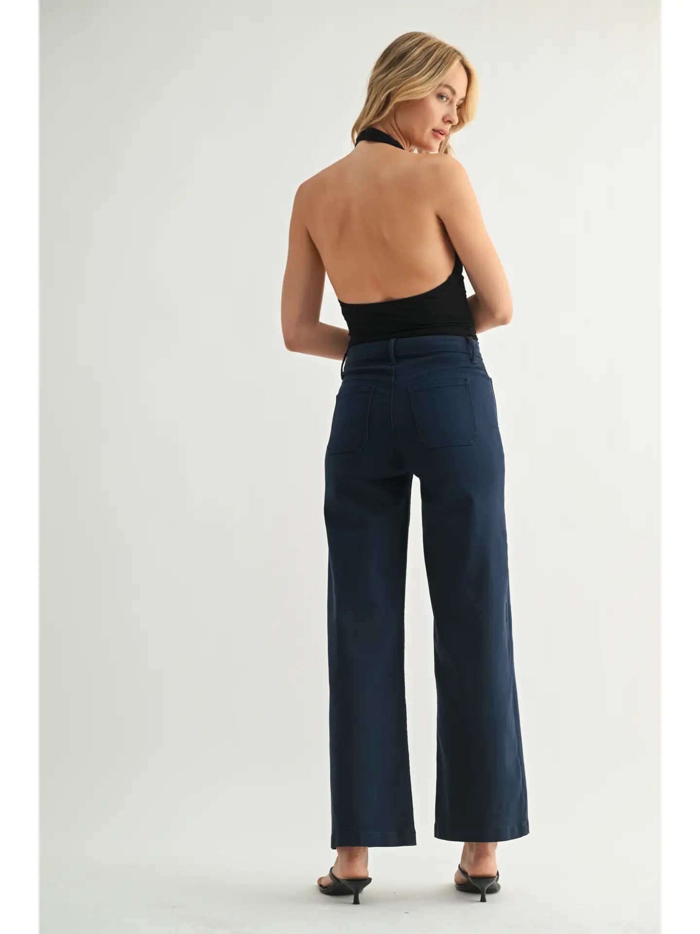 navy mini patch pocket