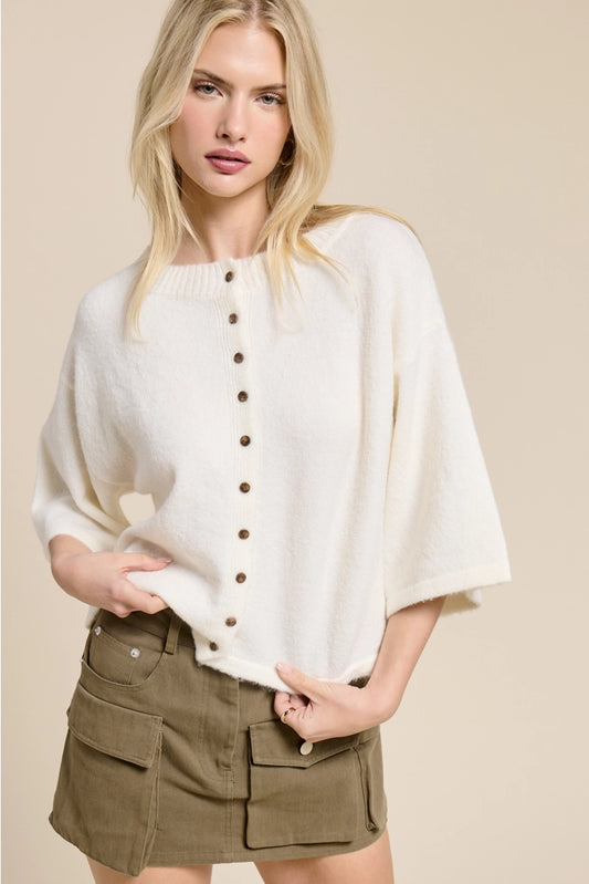 veronica short sleeve cardi