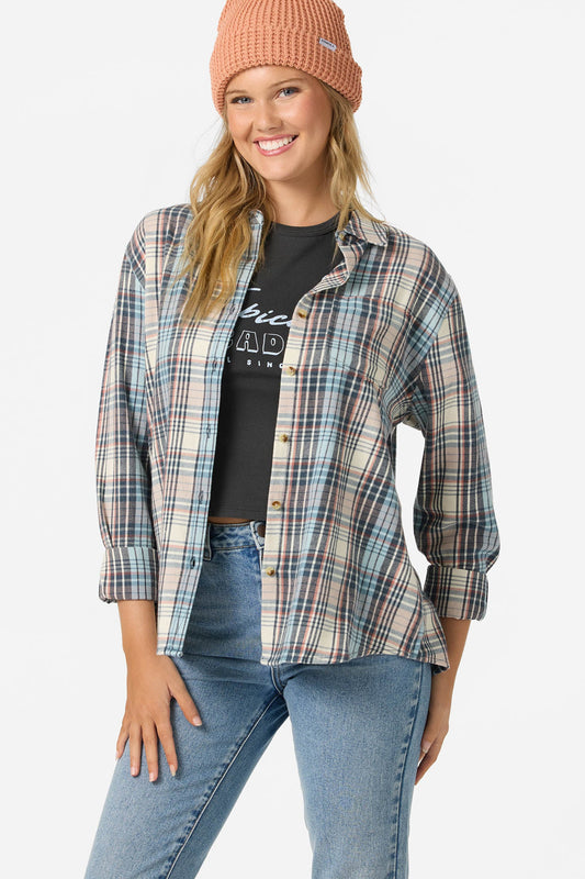 logan flannel light blue