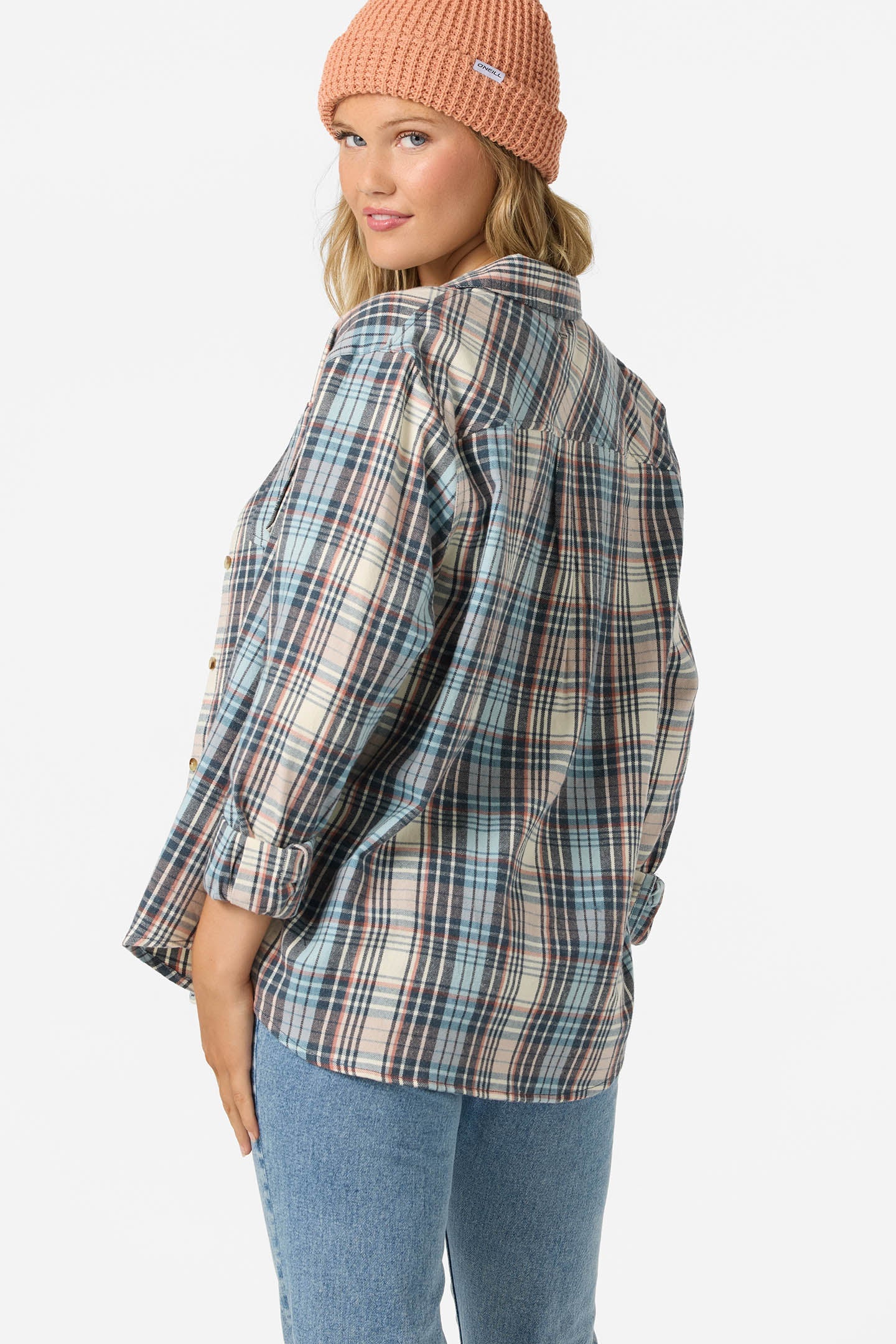 logan flannel light blue