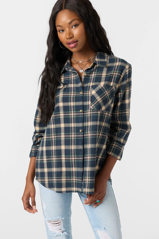 logan flannel slate