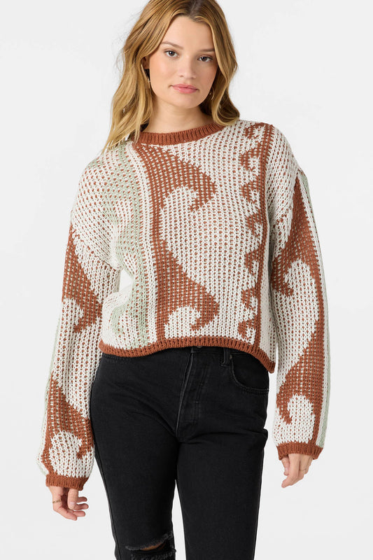 josephine minty wave sweater