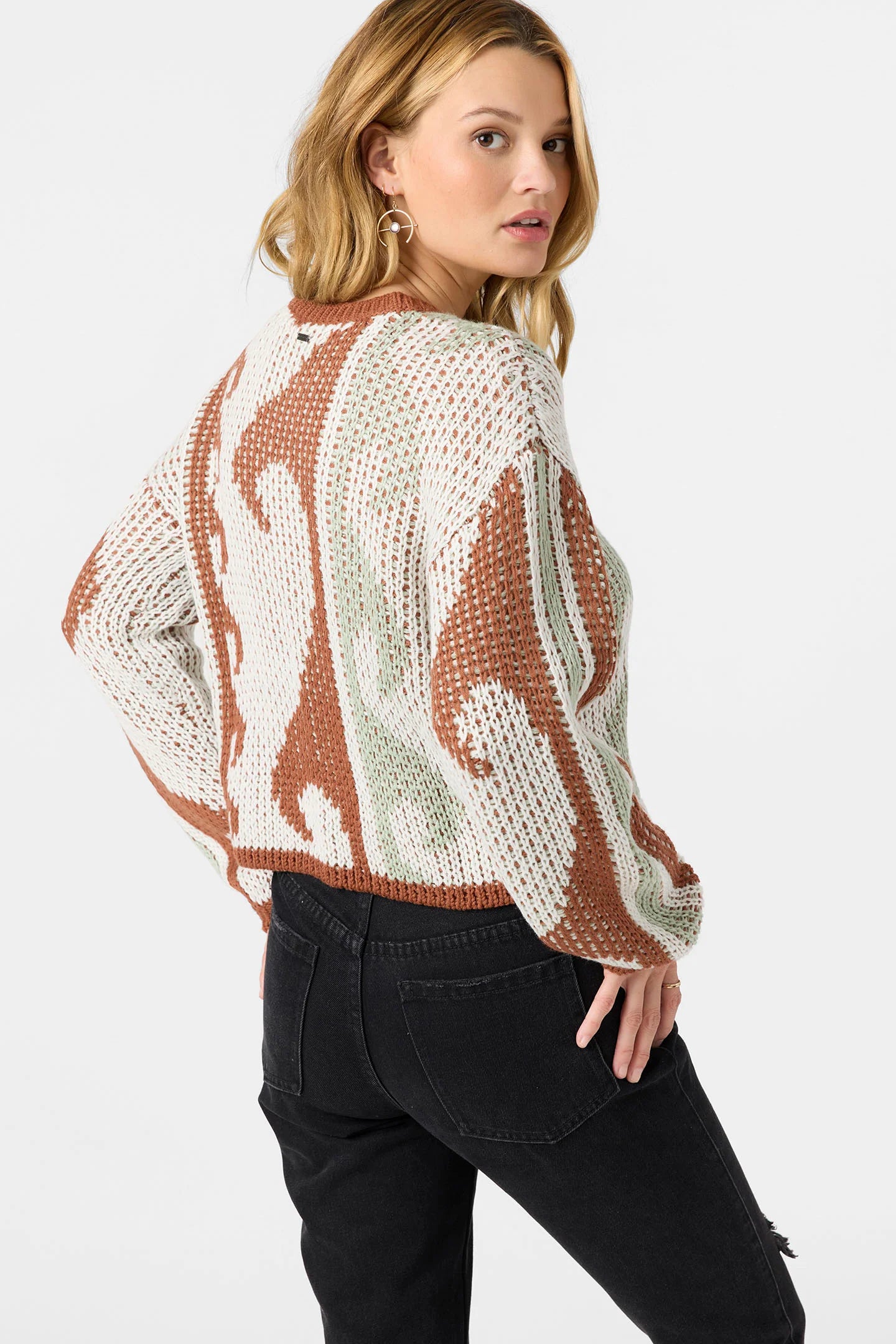 josephine minty wave sweater