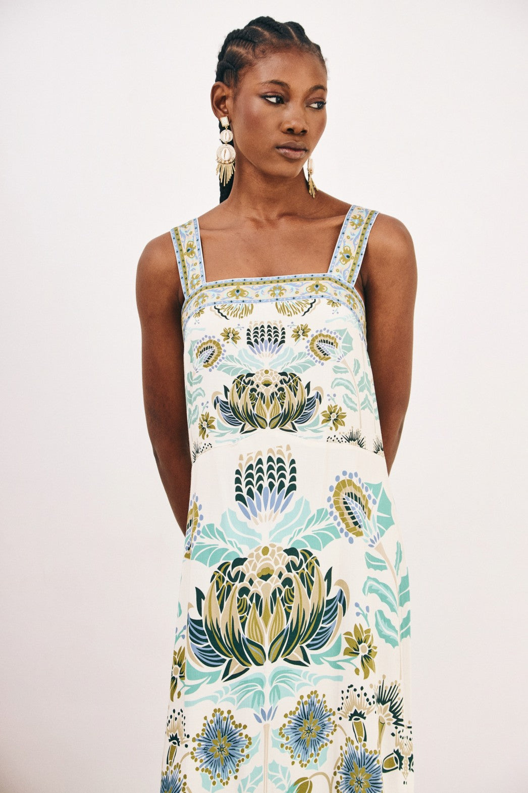GF palcha blue/green printed dress