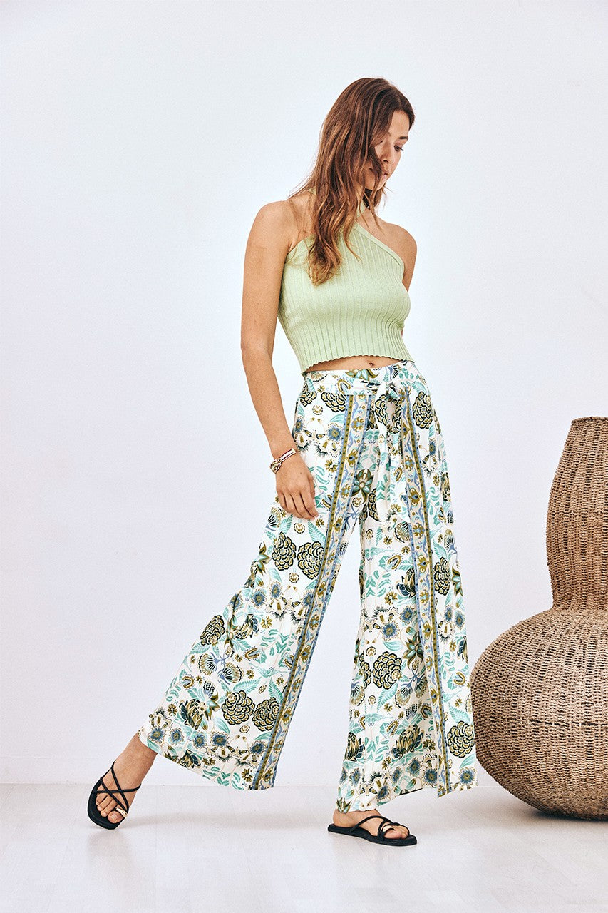 gf tanita printed wrap pant