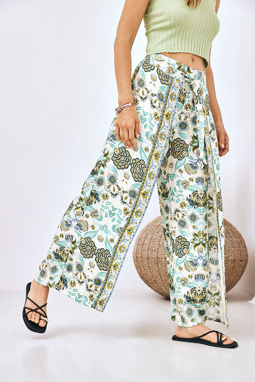 gf tanita printed wrap pant