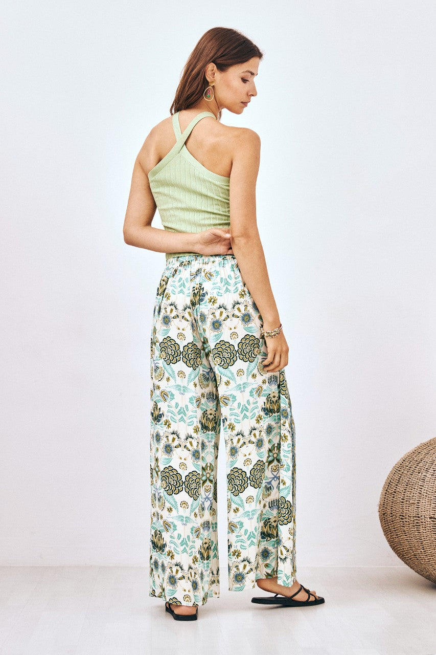 gf tanita printed wrap pant