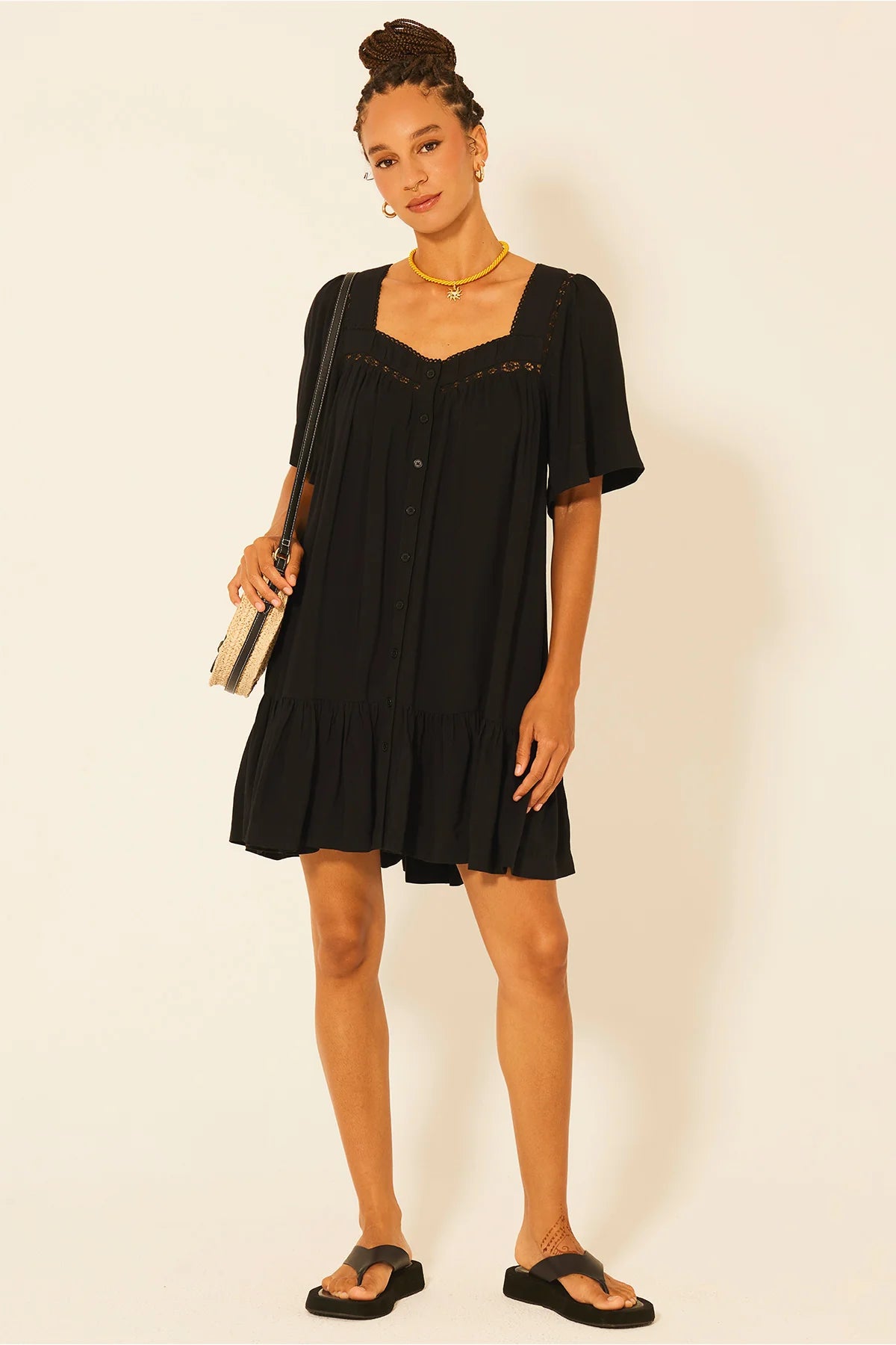 bila mosaic dress black