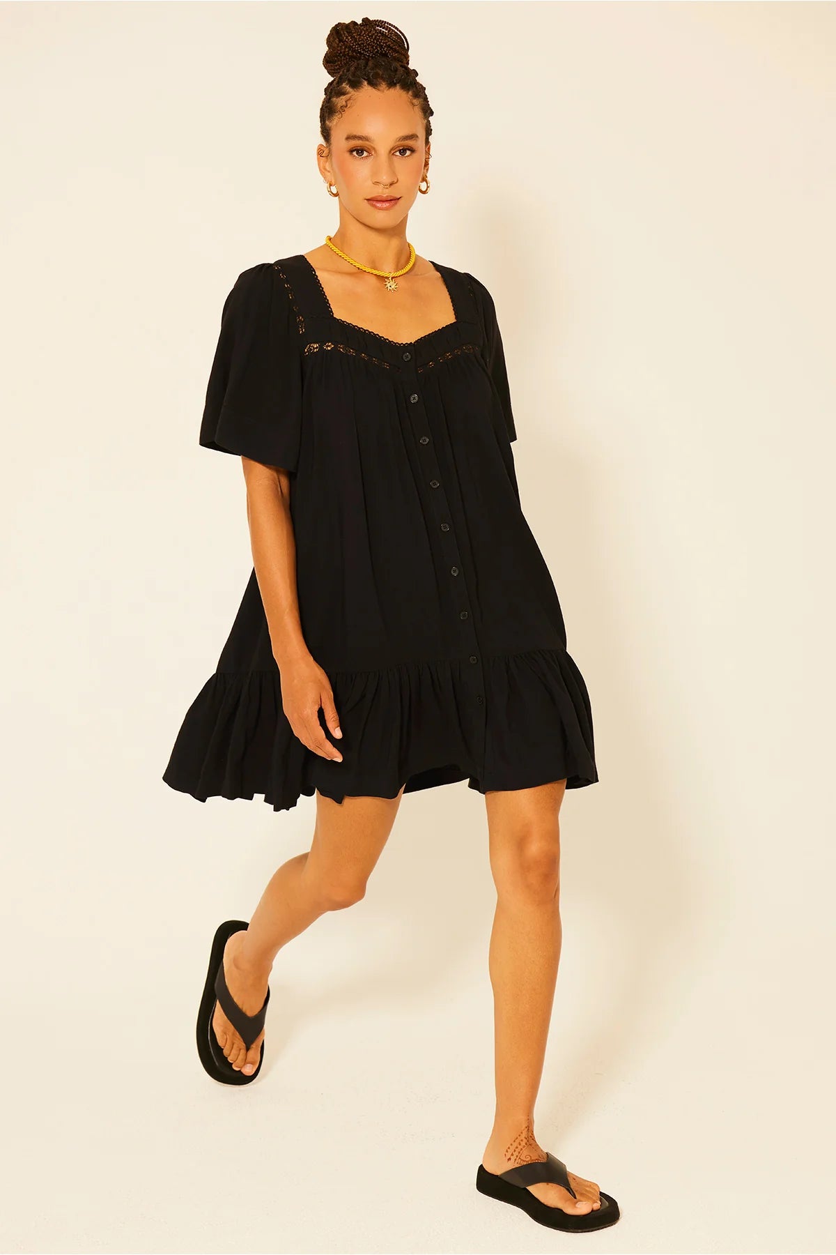 bila mosaic dress black