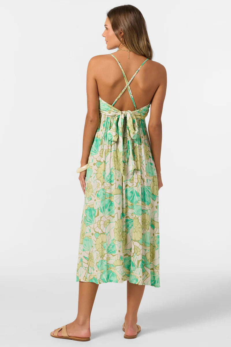ONEILL leona peacock green dress