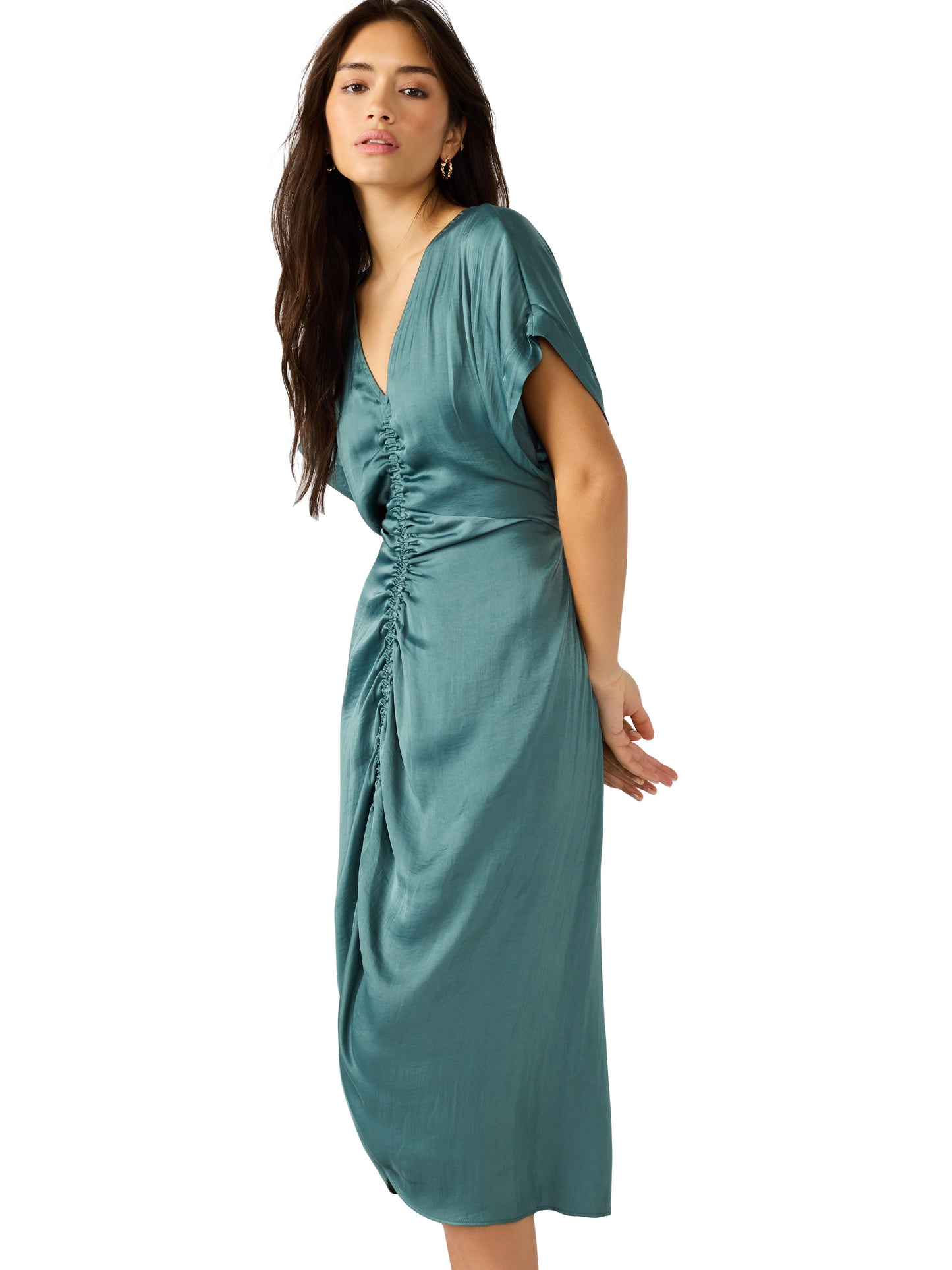 aimee dress dusty teal
