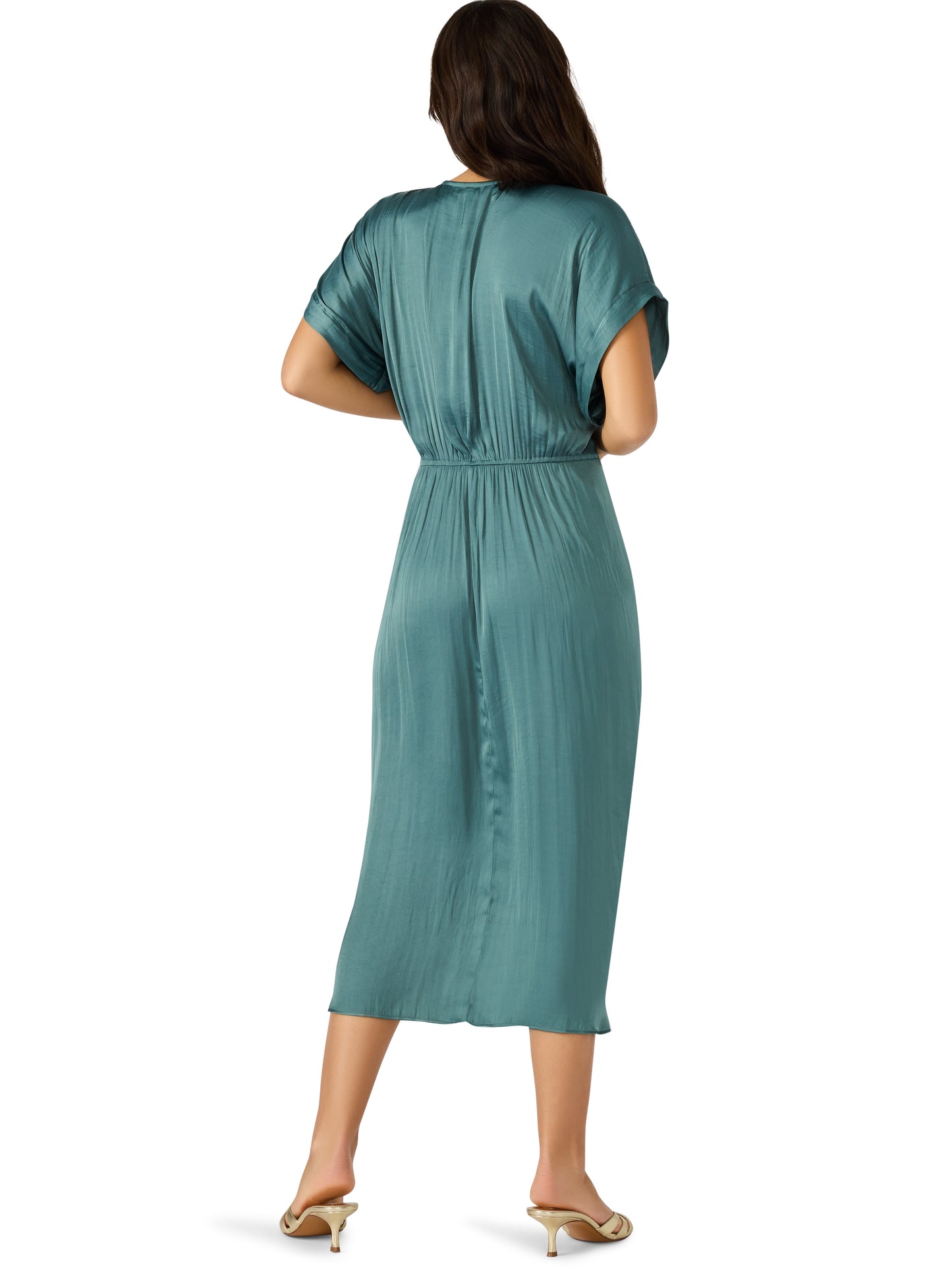 aimee dress dusty teal