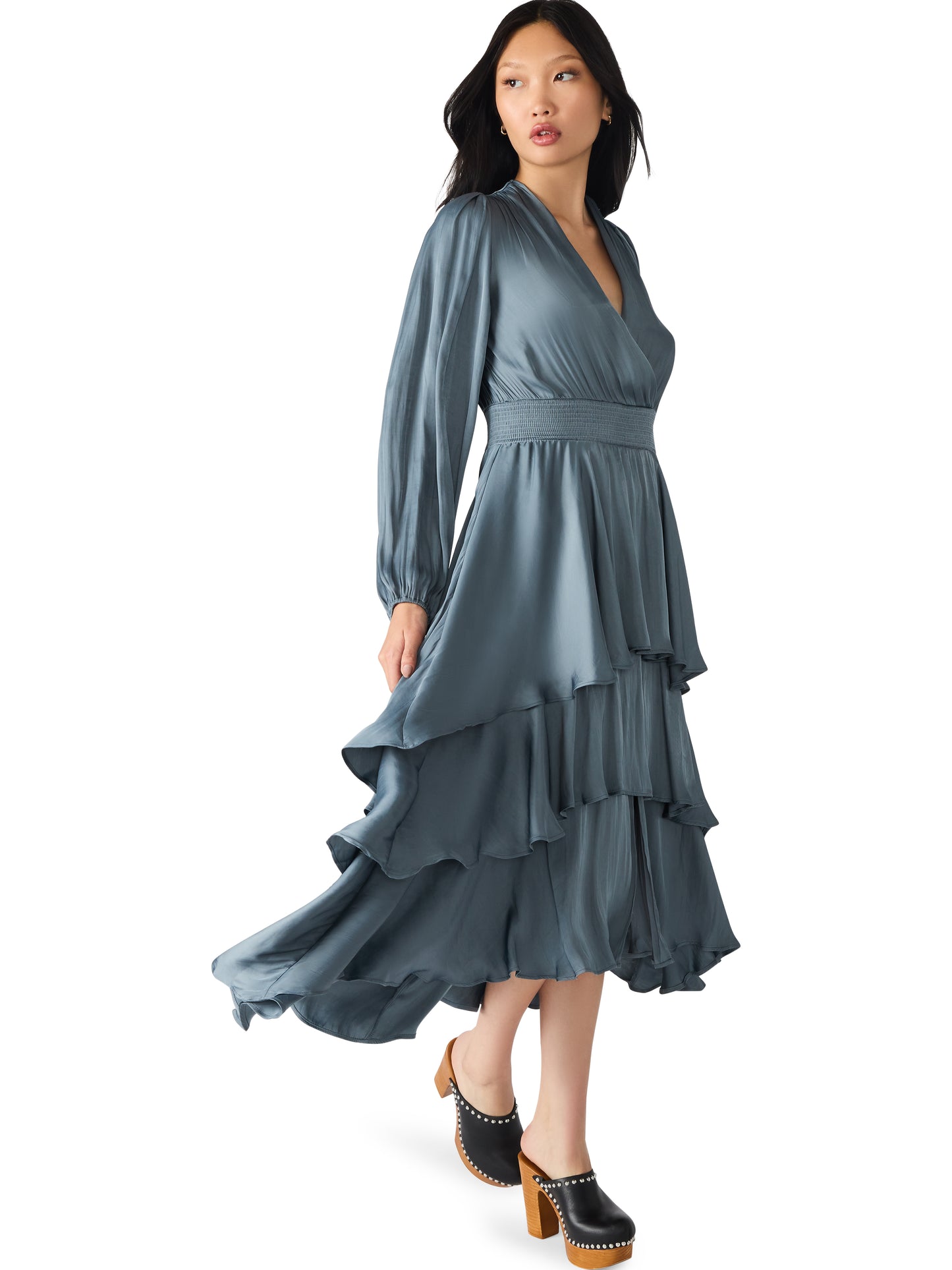 bei cloud gray dress