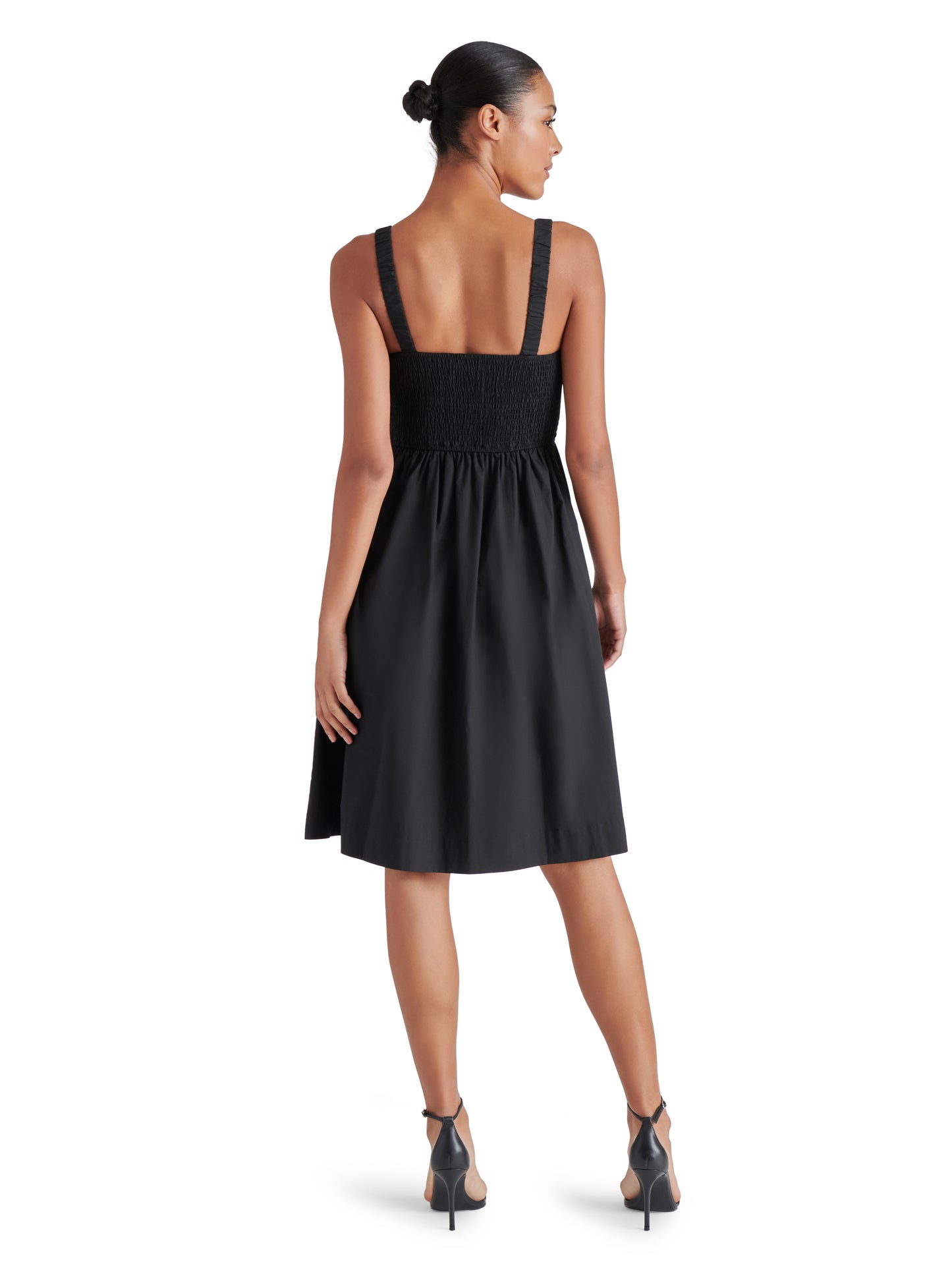 fleur smocked midi dress