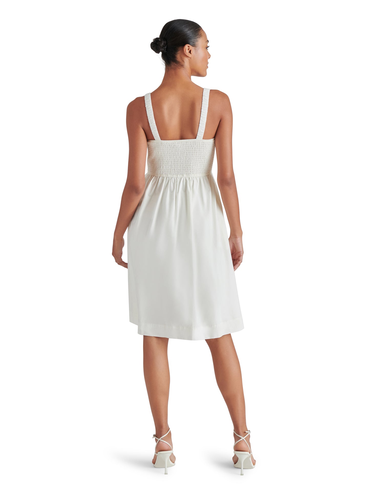 fleur smocked midi dress