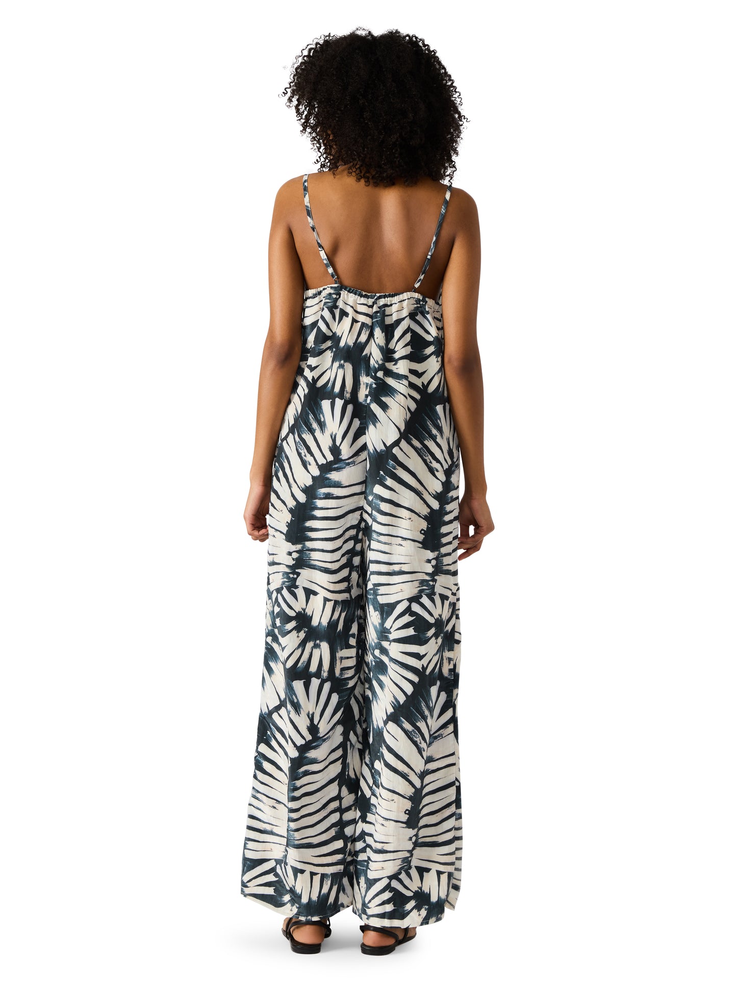 desdemona satin printed jumpsuit