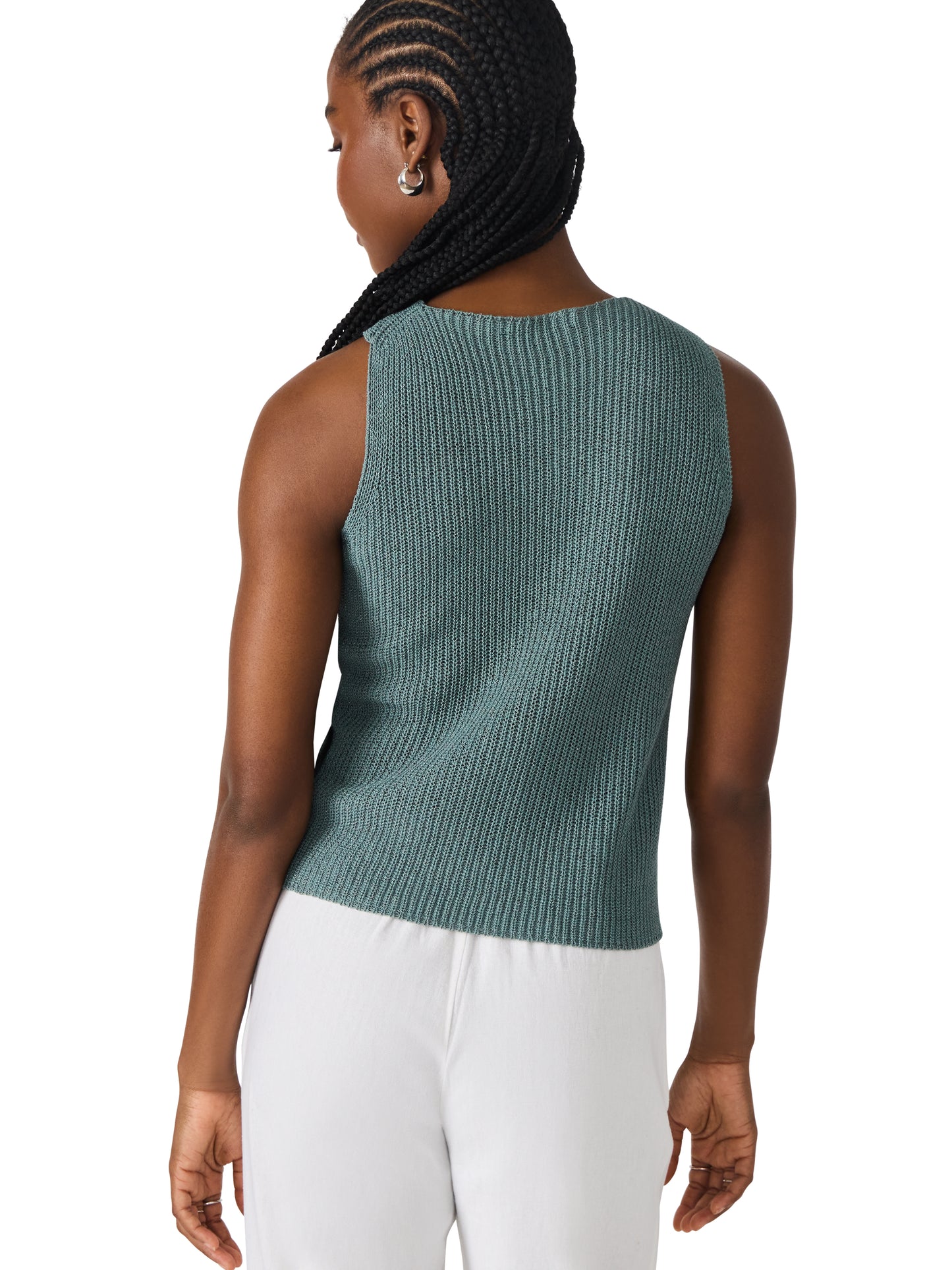 ellery knit teal tank