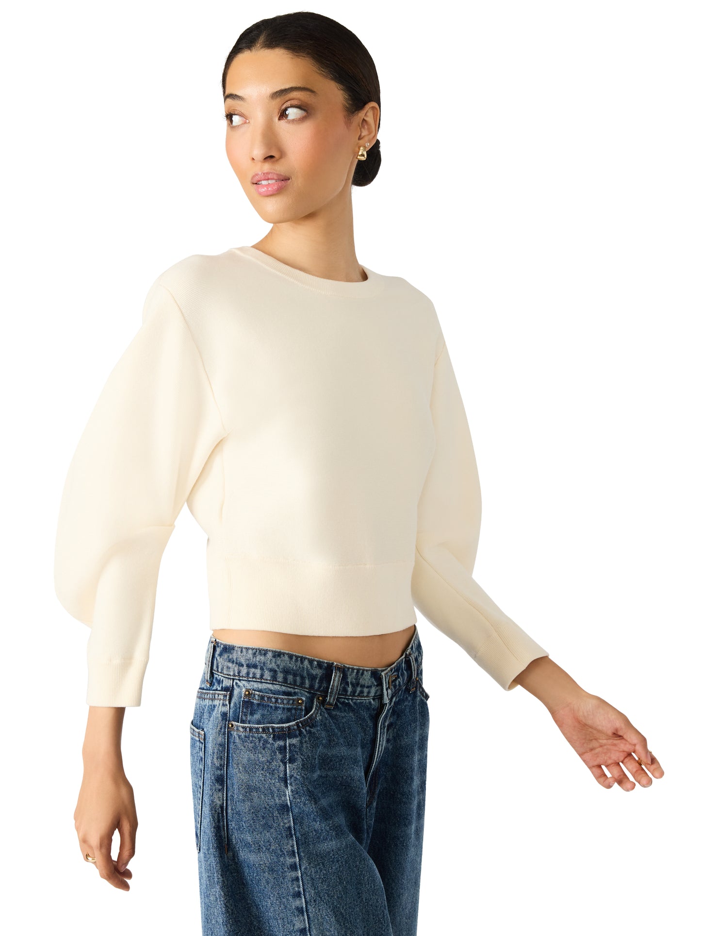 rosina cream sweater