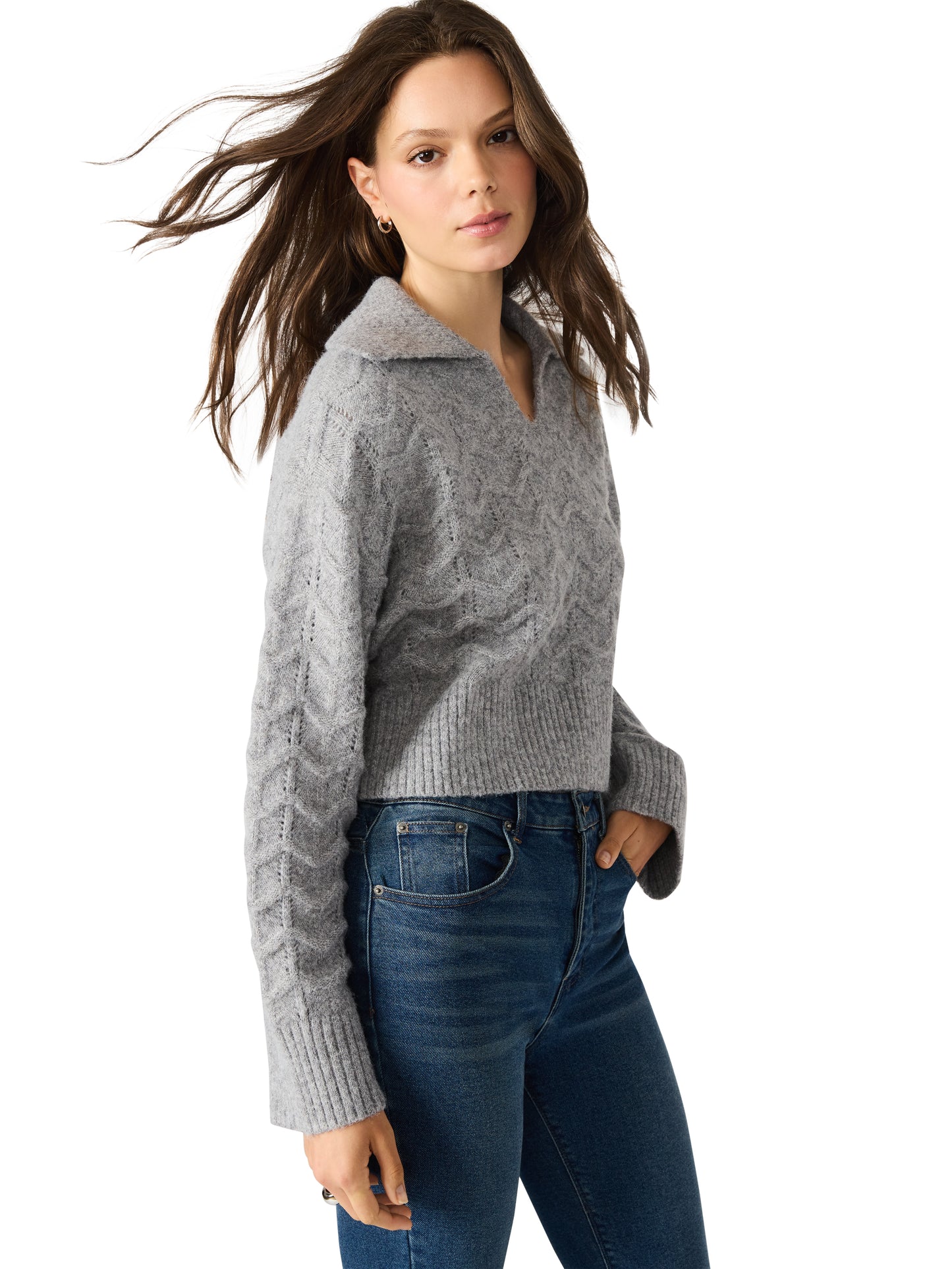 esther sweater heather gray
