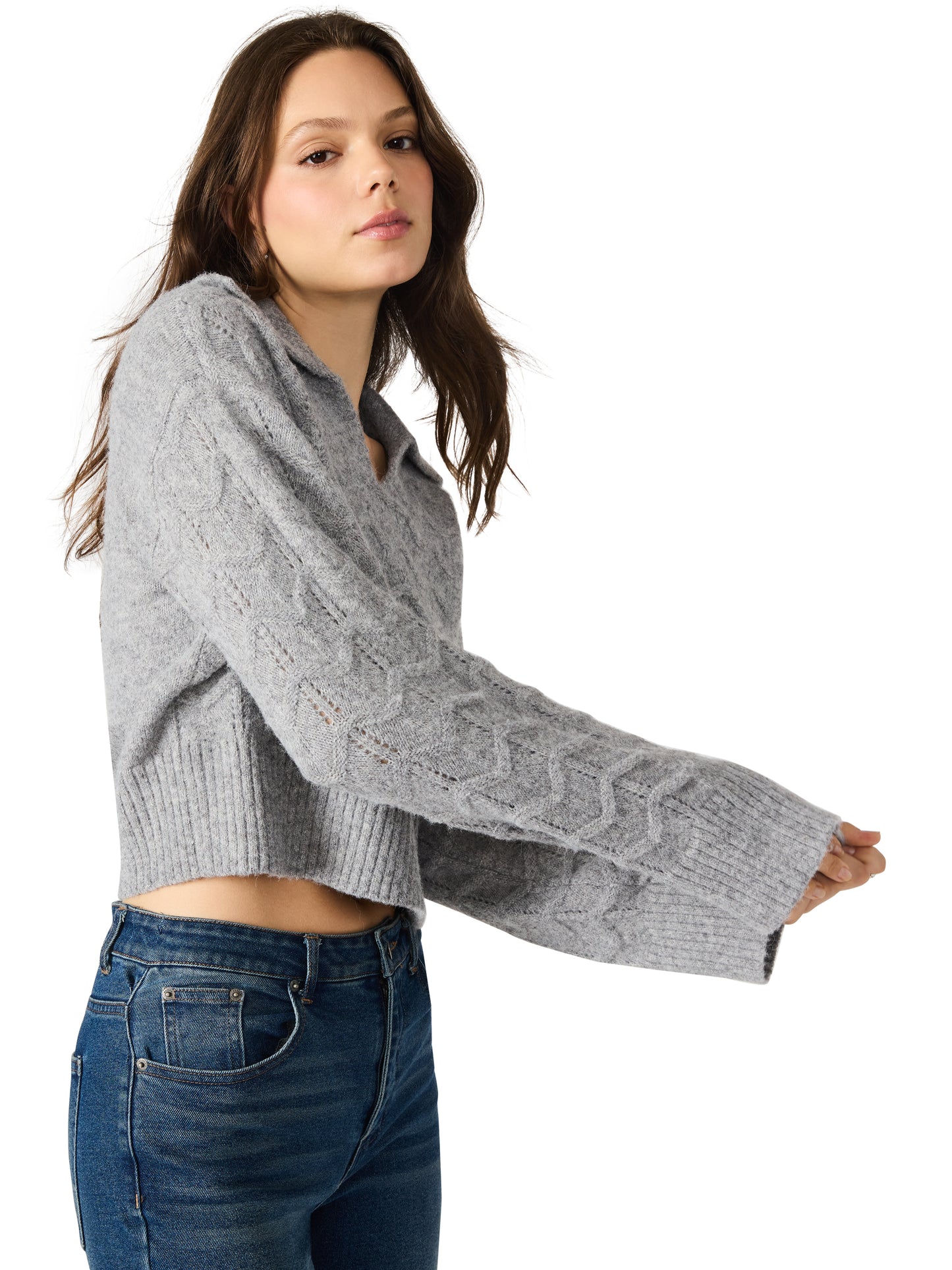 esther sweater heather gray
