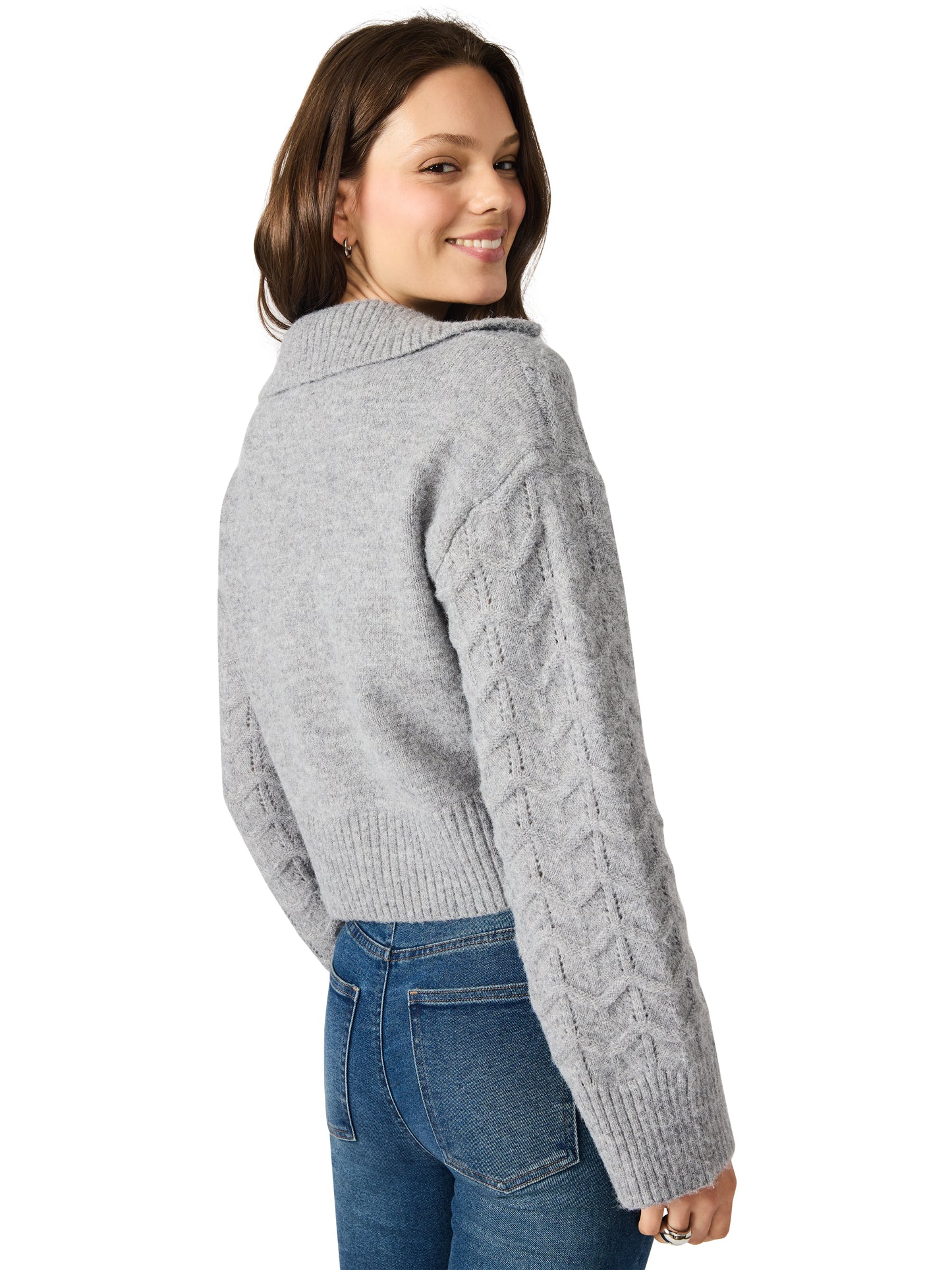esther sweater heather gray
