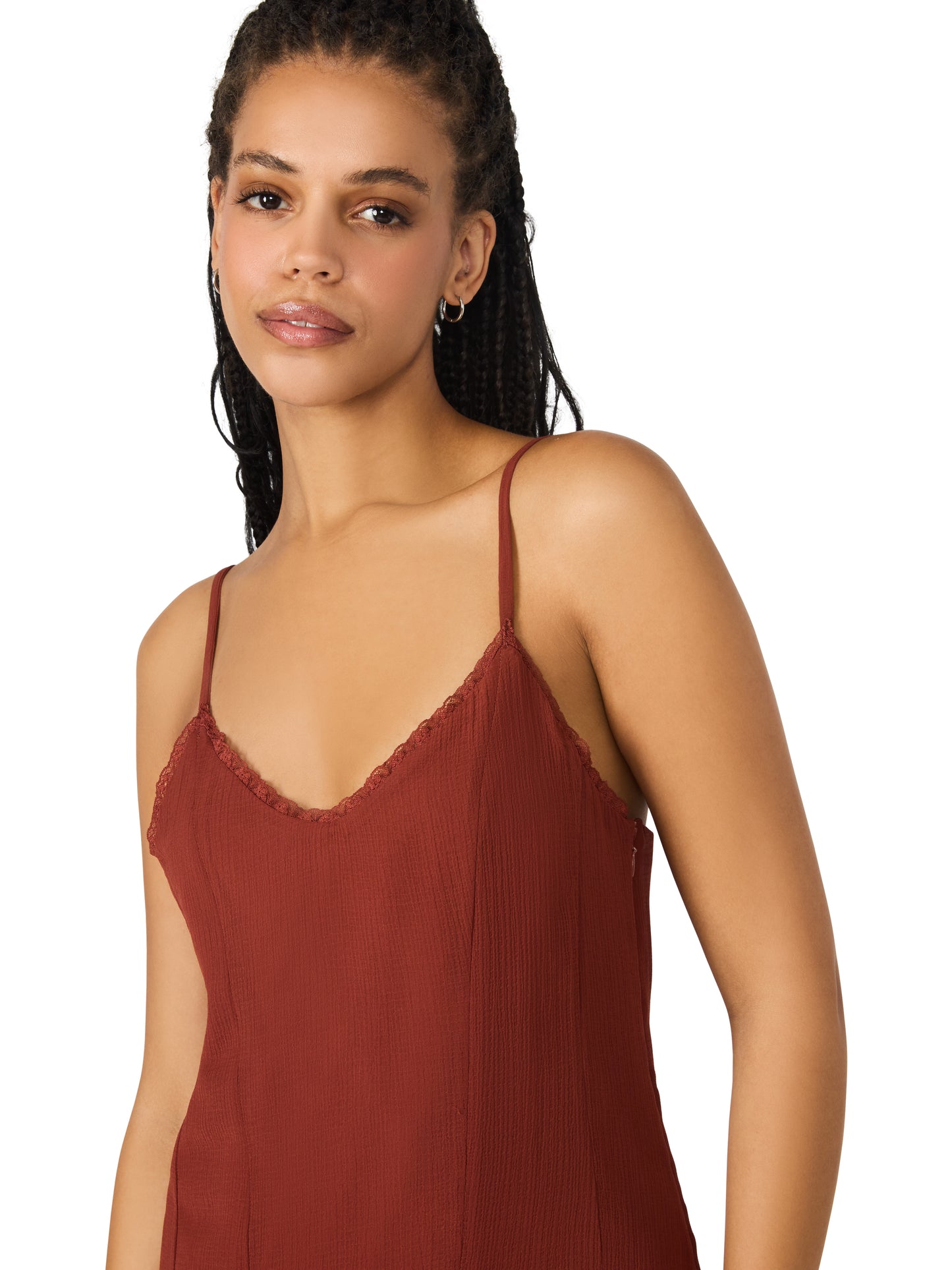 inari dusty brick dress