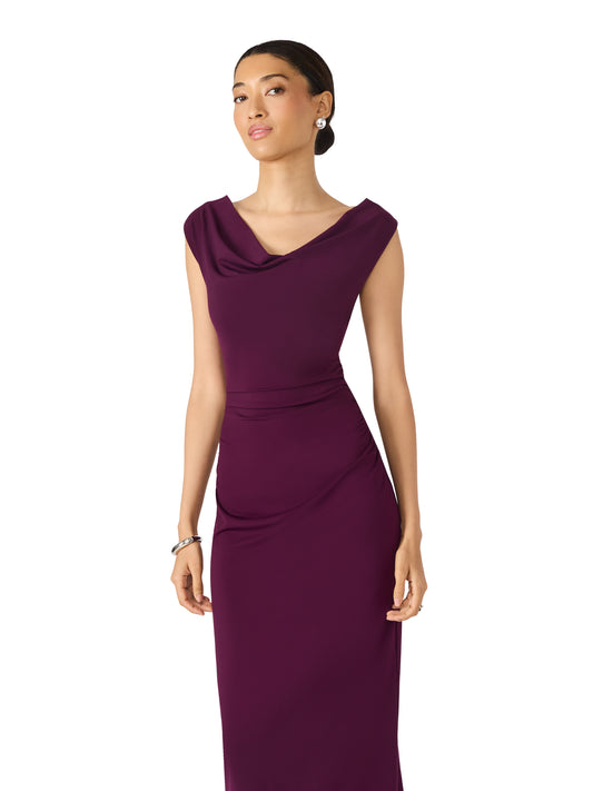 kalina dress beet purple