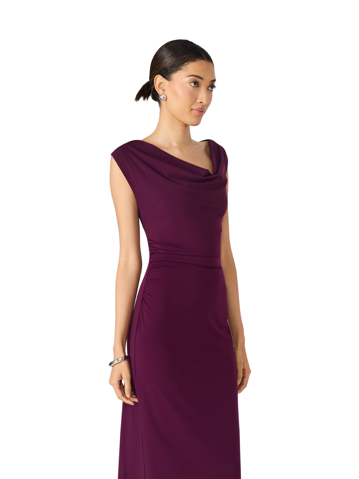 kalina dress beet purple